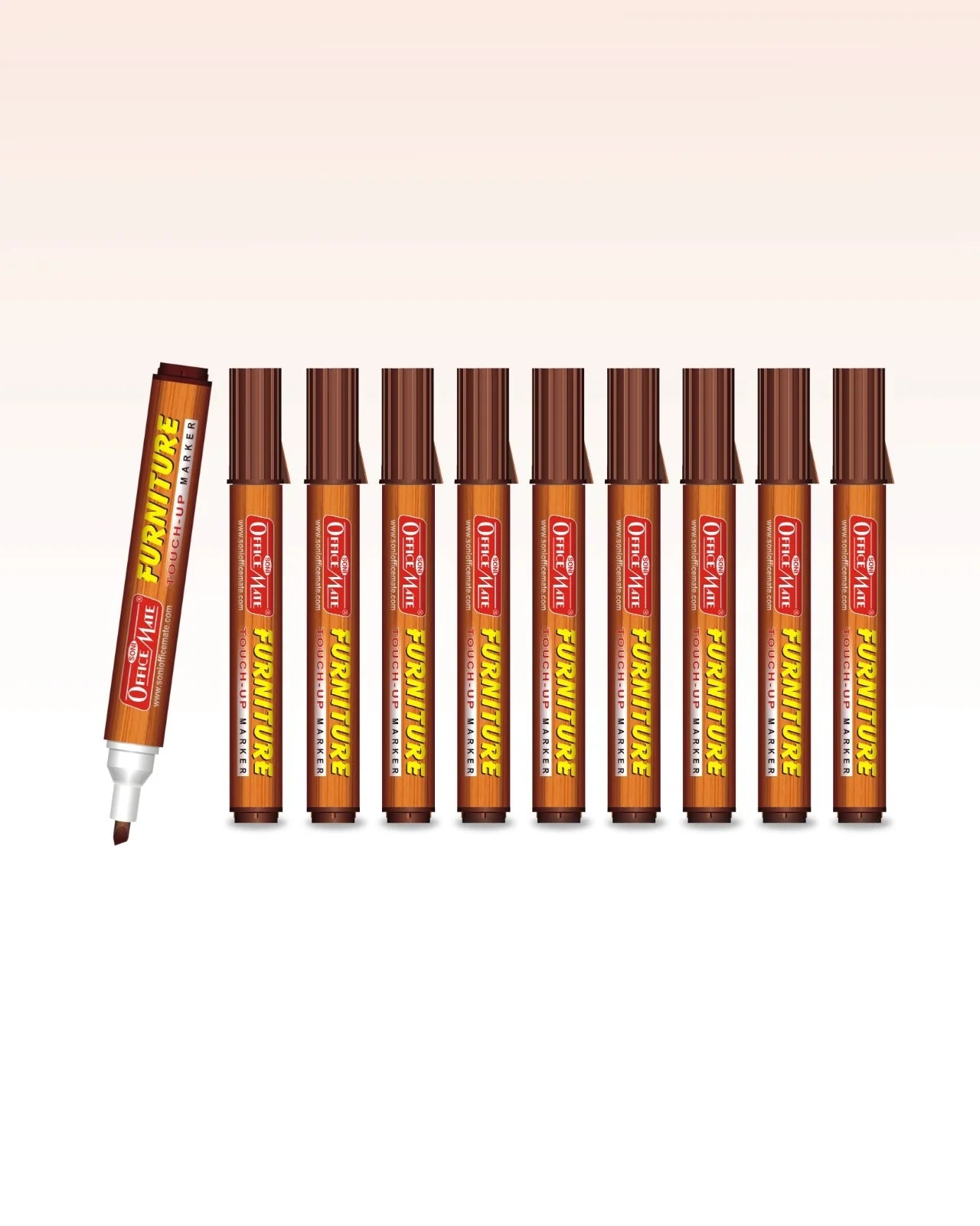 Furniture Markers (10pcs) – Precision Touch-Ups, Rich Wood Tone Colours