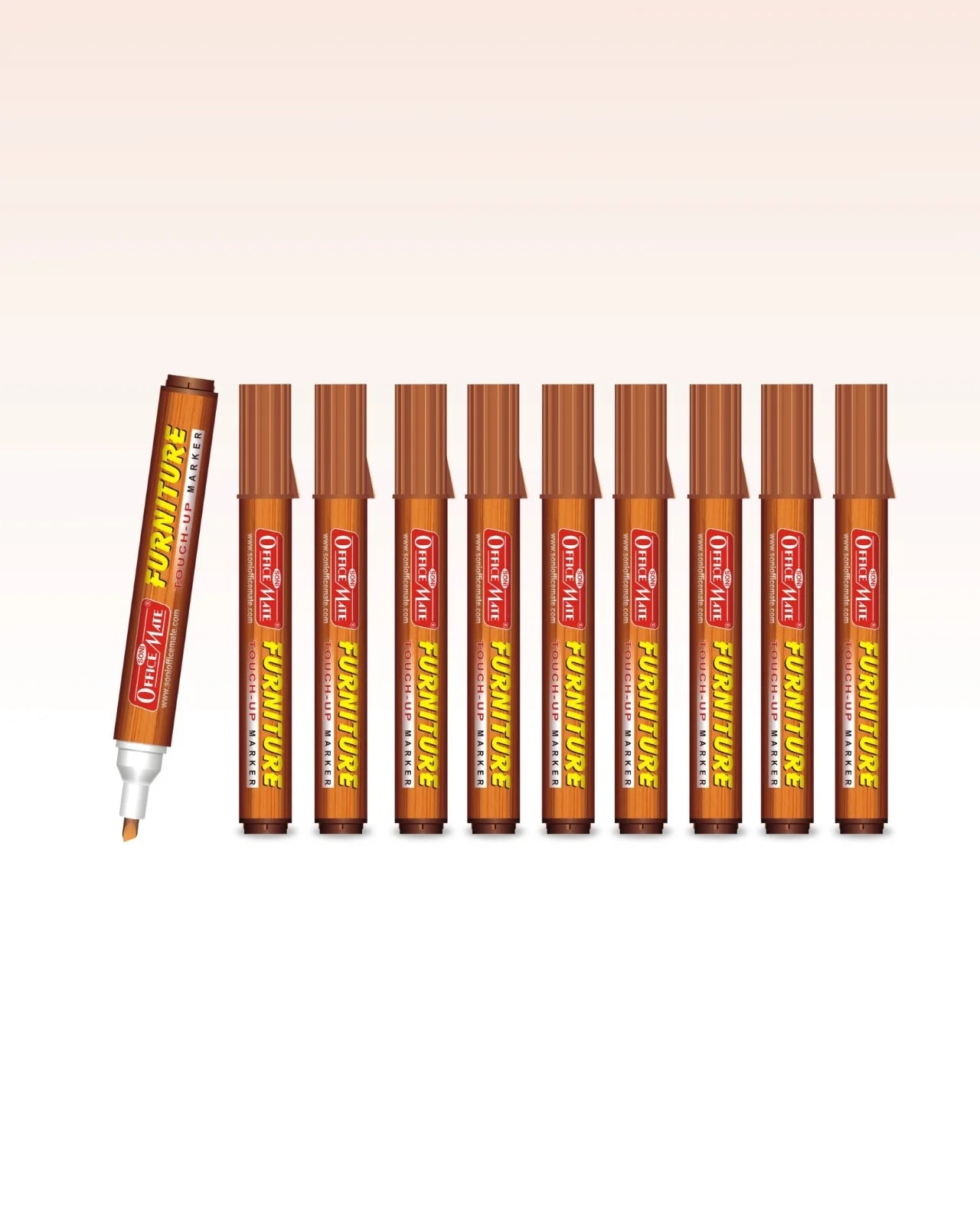 Furniture Markers (10pcs) – Precision Touch-Ups, Rich Wood Tone Colours