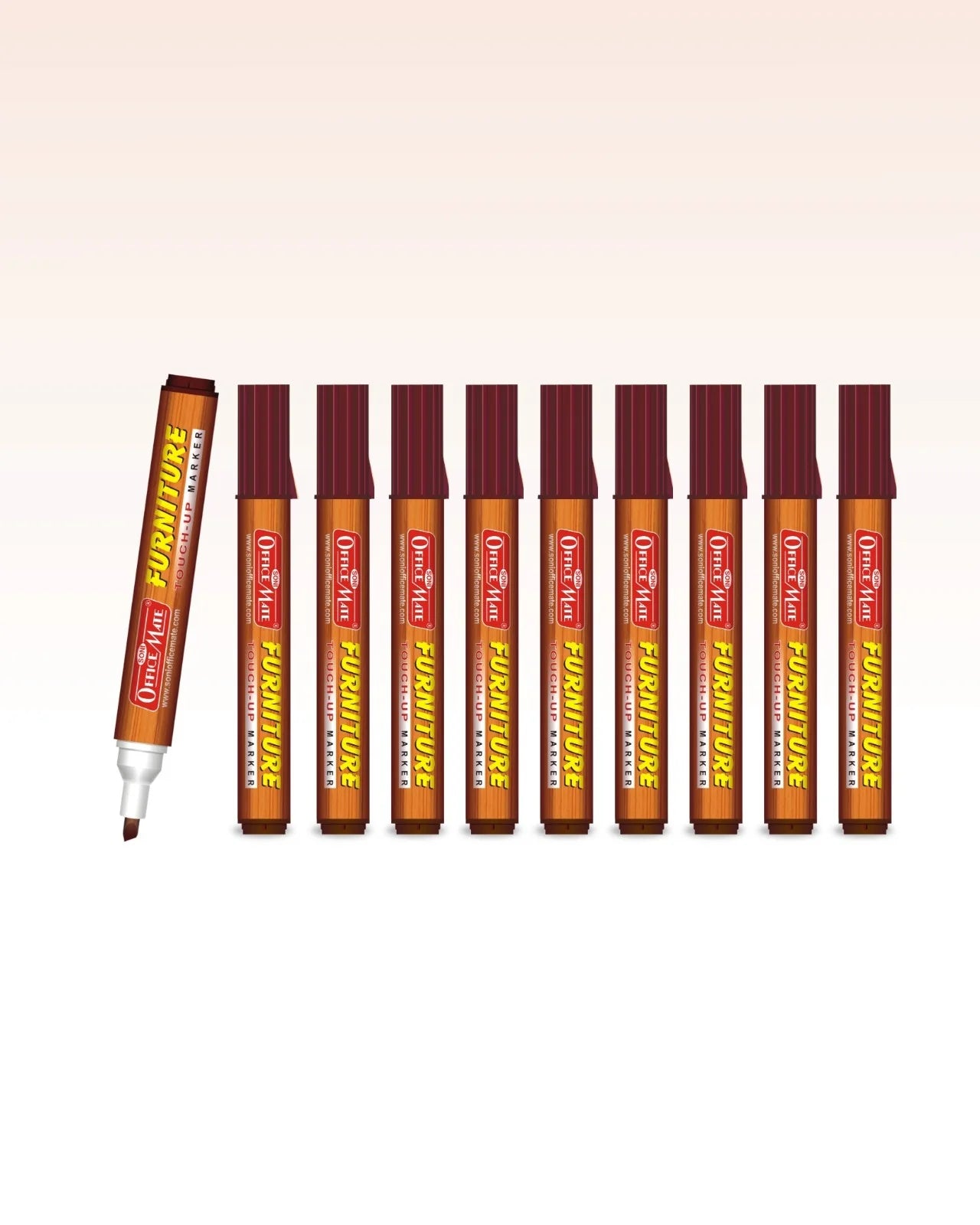 Furniture Markers (10pcs) – Precision Touch-Ups, Rich Wood Tone Colours