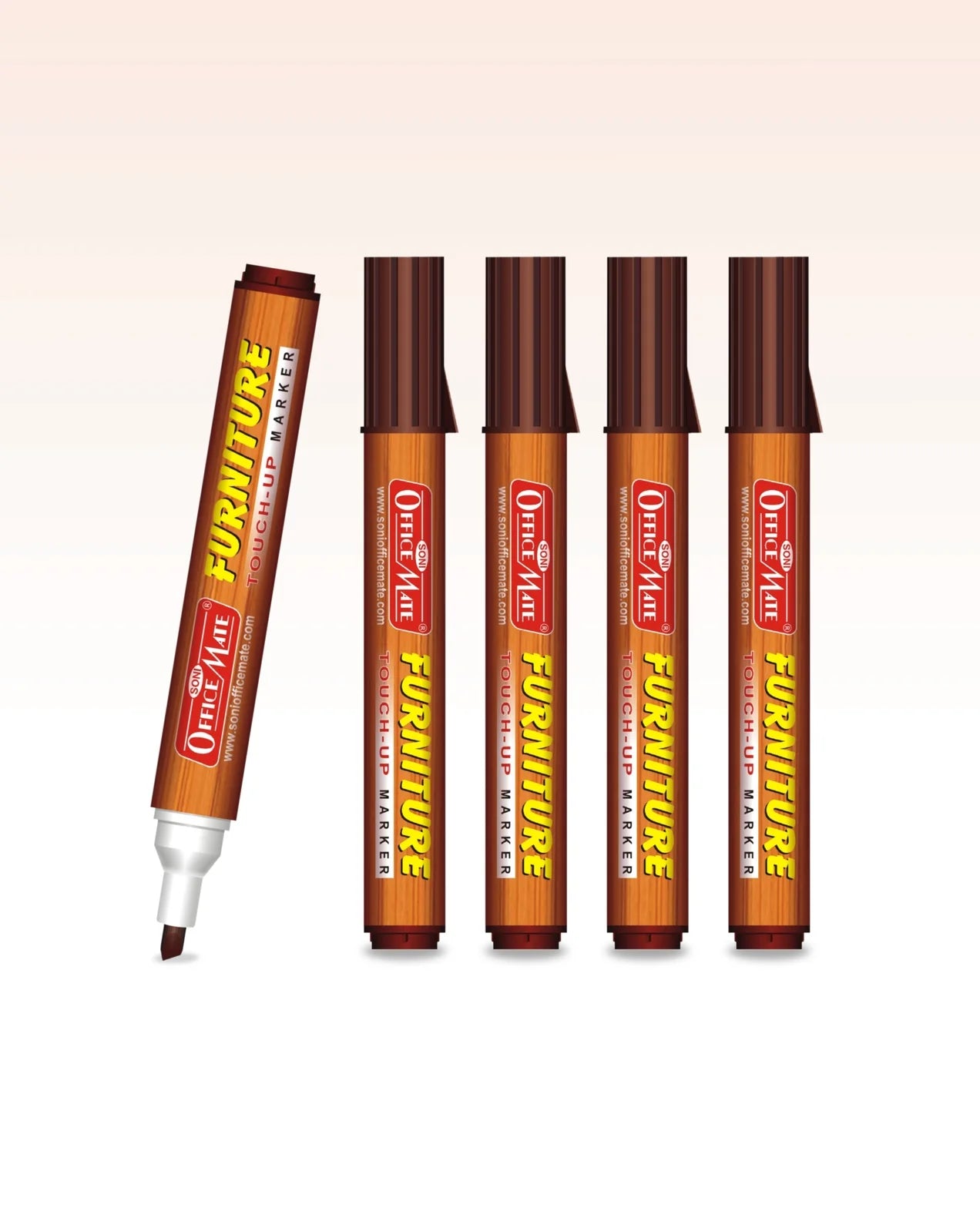 Furniture Markers (5pcs) – Precision Touch-Ups, Rich Wood Tone Colours