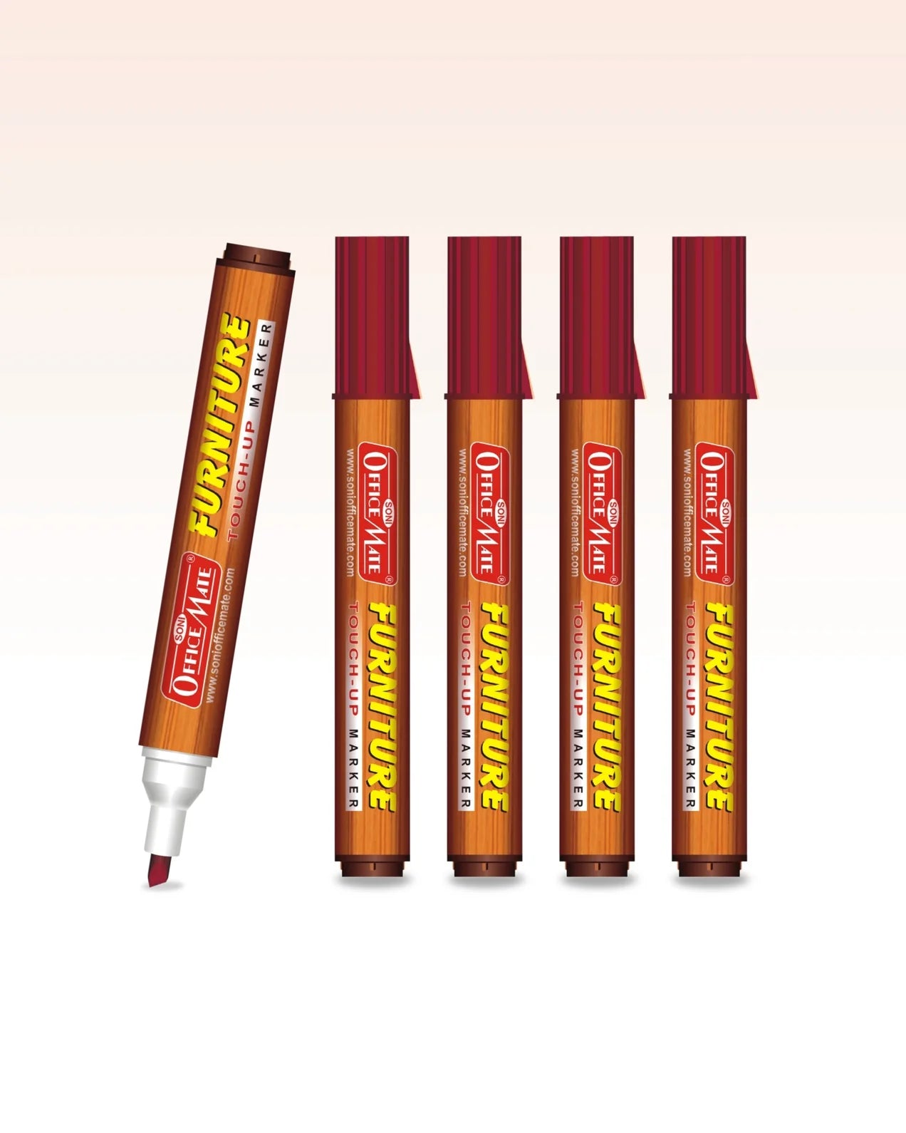 Furniture Markers (5pcs) – Precision Touch-Ups, Rich Wood Tone Colours