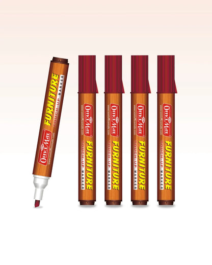Furniture Markers (5pcs) – Precision Touch-Ups, Rich Wood Tone Colours