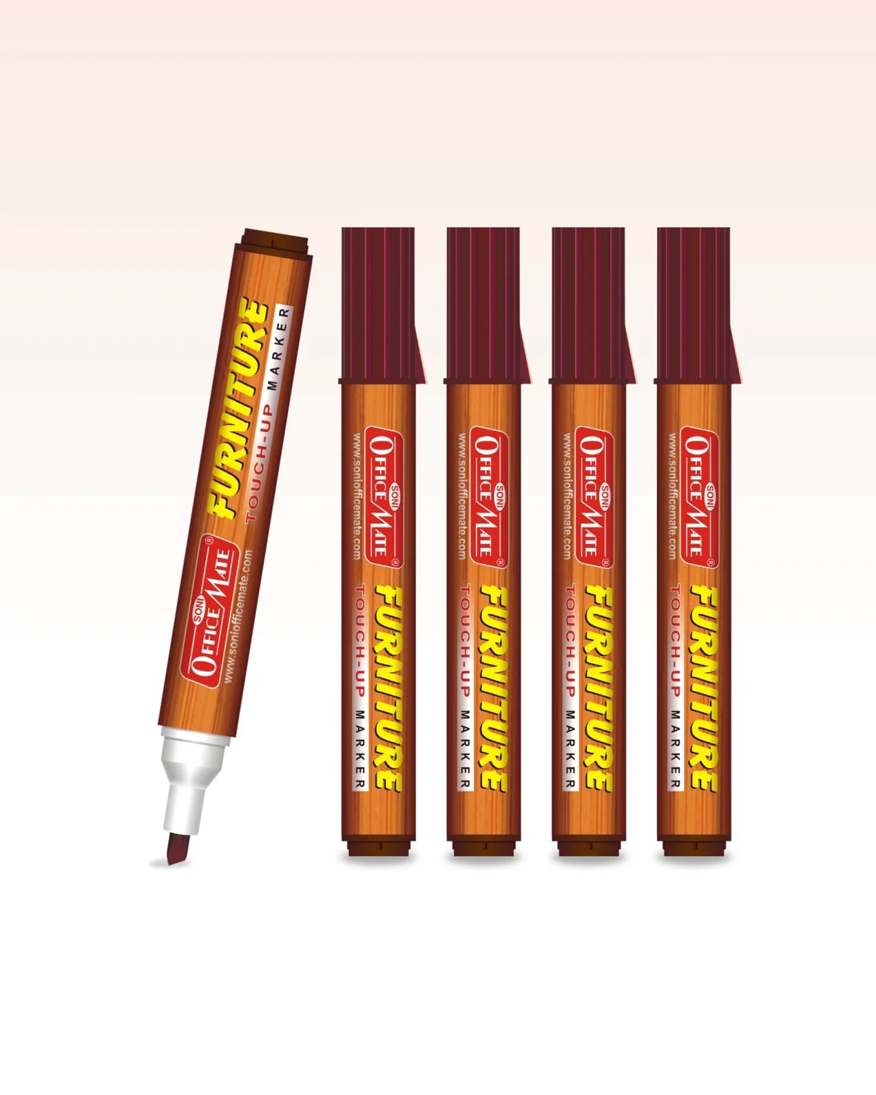 Furniture Markers (5pcs) – Precision Touch-Ups, Rich Wood Tone Colours