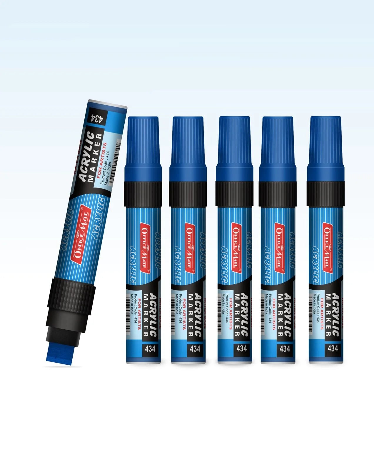 Jumbo Acrylic Marker (6pcs) Water-Based Marker, Wide Tip, Easy to Use