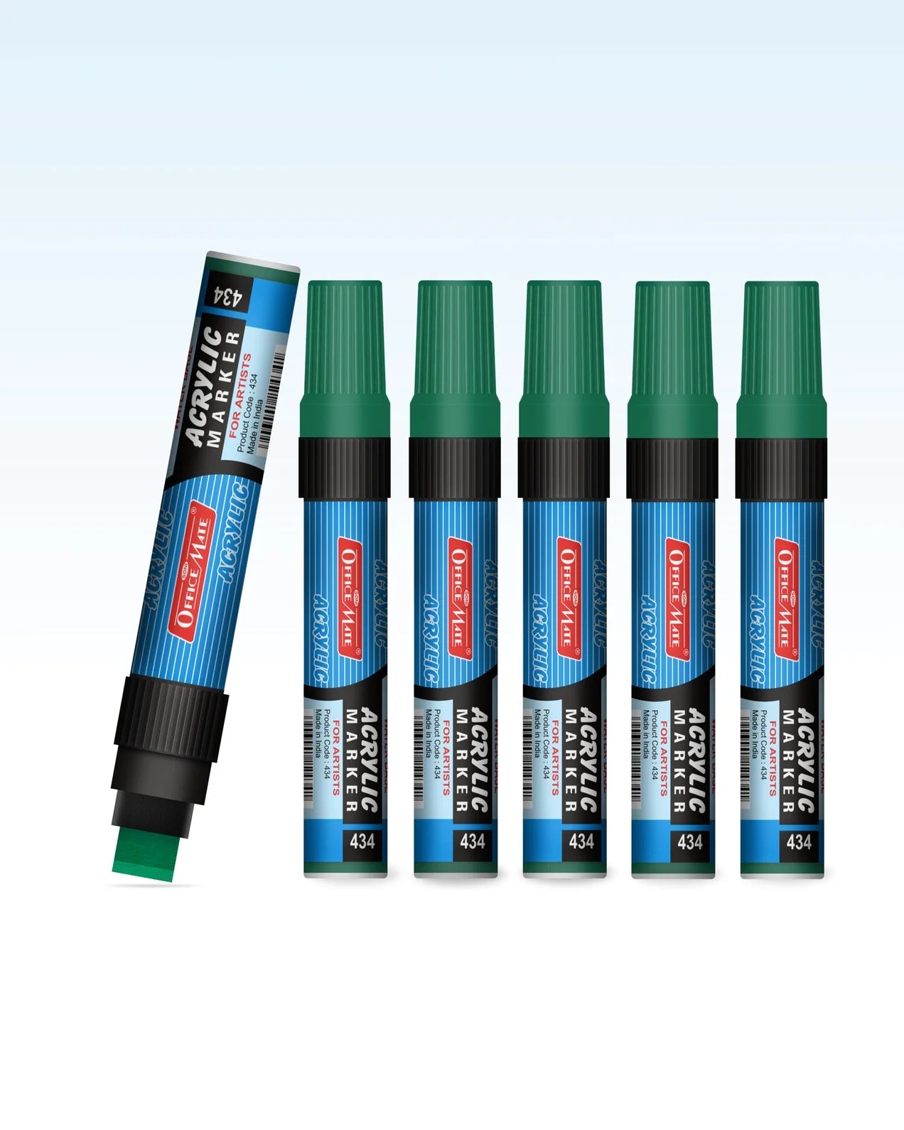 Jumbo Acrylic Marker (6pcs) Water-Based Marker, Wide Tip, Easy to Use