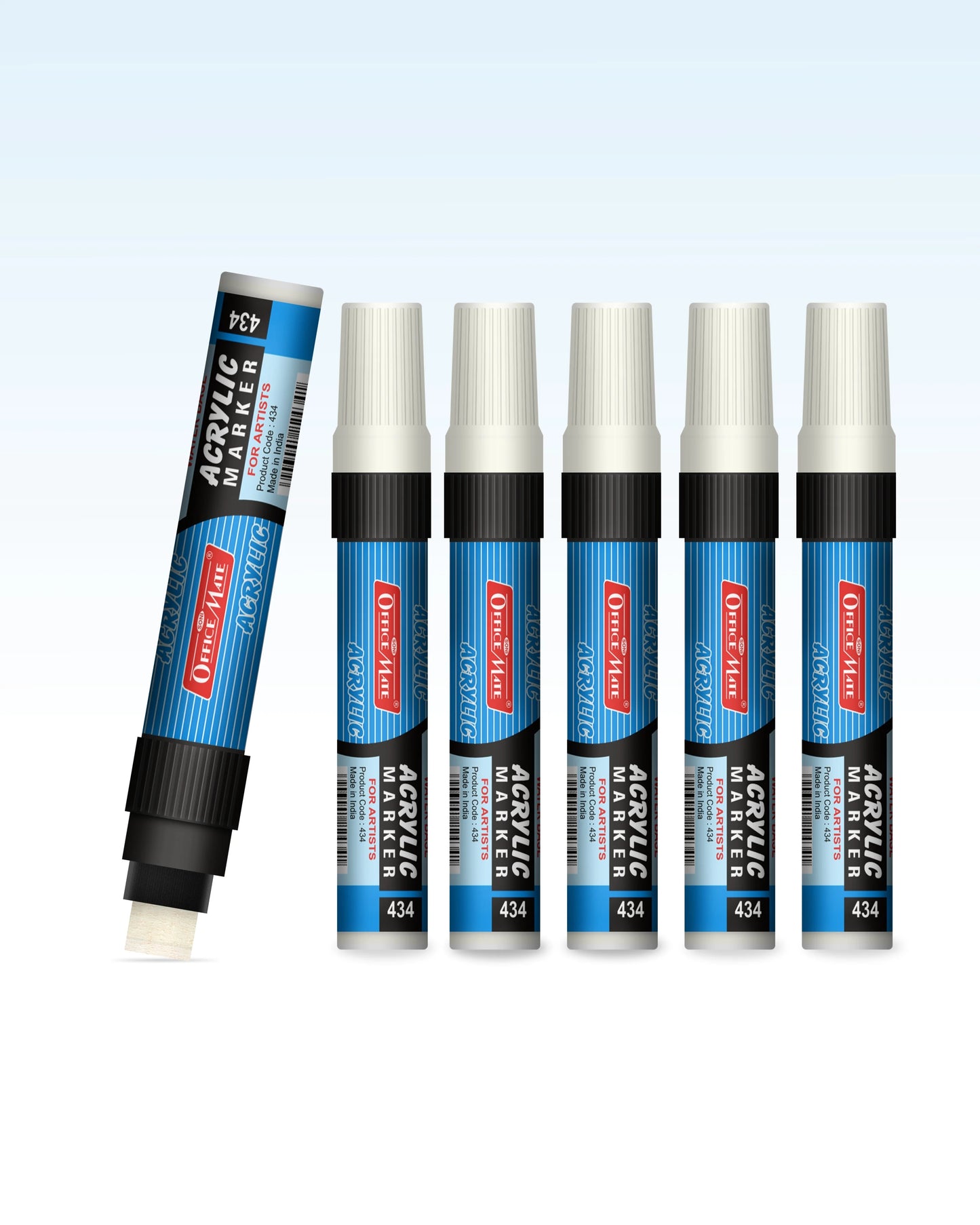 Jumbo Acrylic Marker (6pcs) Water-Based Marker, Wide Tip, Easy to Use