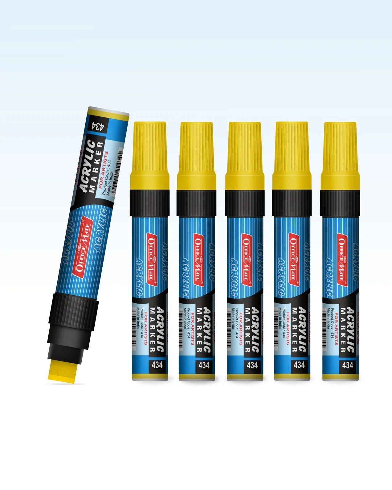 Jumbo Acrylic Marker (6pcs) Water-Based Marker, Wide Tip, Easy to Use