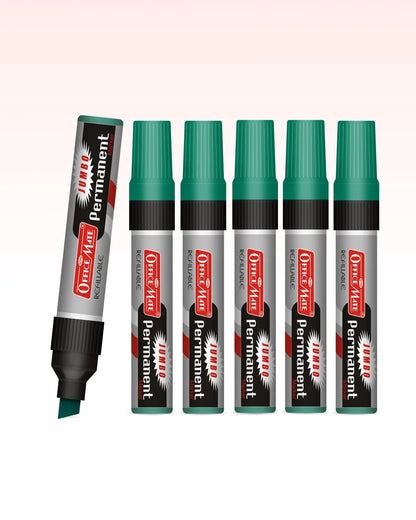 Jumbo Permanent Markers (6 pcs), Extra-Wide Tip, Versatile Use, Quick-Drying, Multi-Surface Marker