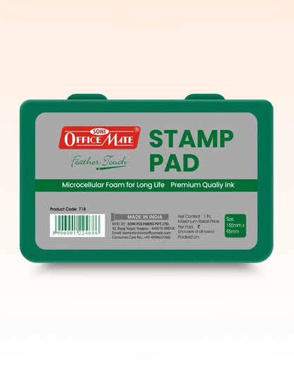 Stamp Pad – Green, Long-Lasting Impressions, Quick-Drying Ink for Any Project