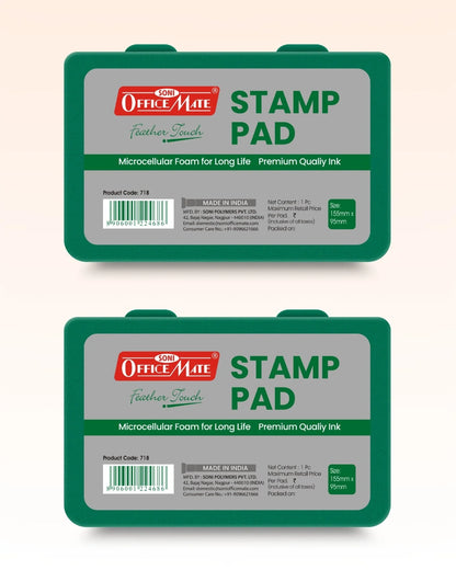 Stamp Pad – Green, Long-Lasting Impressions, Quick-Drying Ink for Any Project
