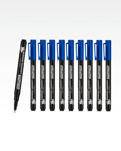 Fine Tip Laundry Markers (10pcs) – Permanent Ink, Non-Toxic, Fade-Resistant