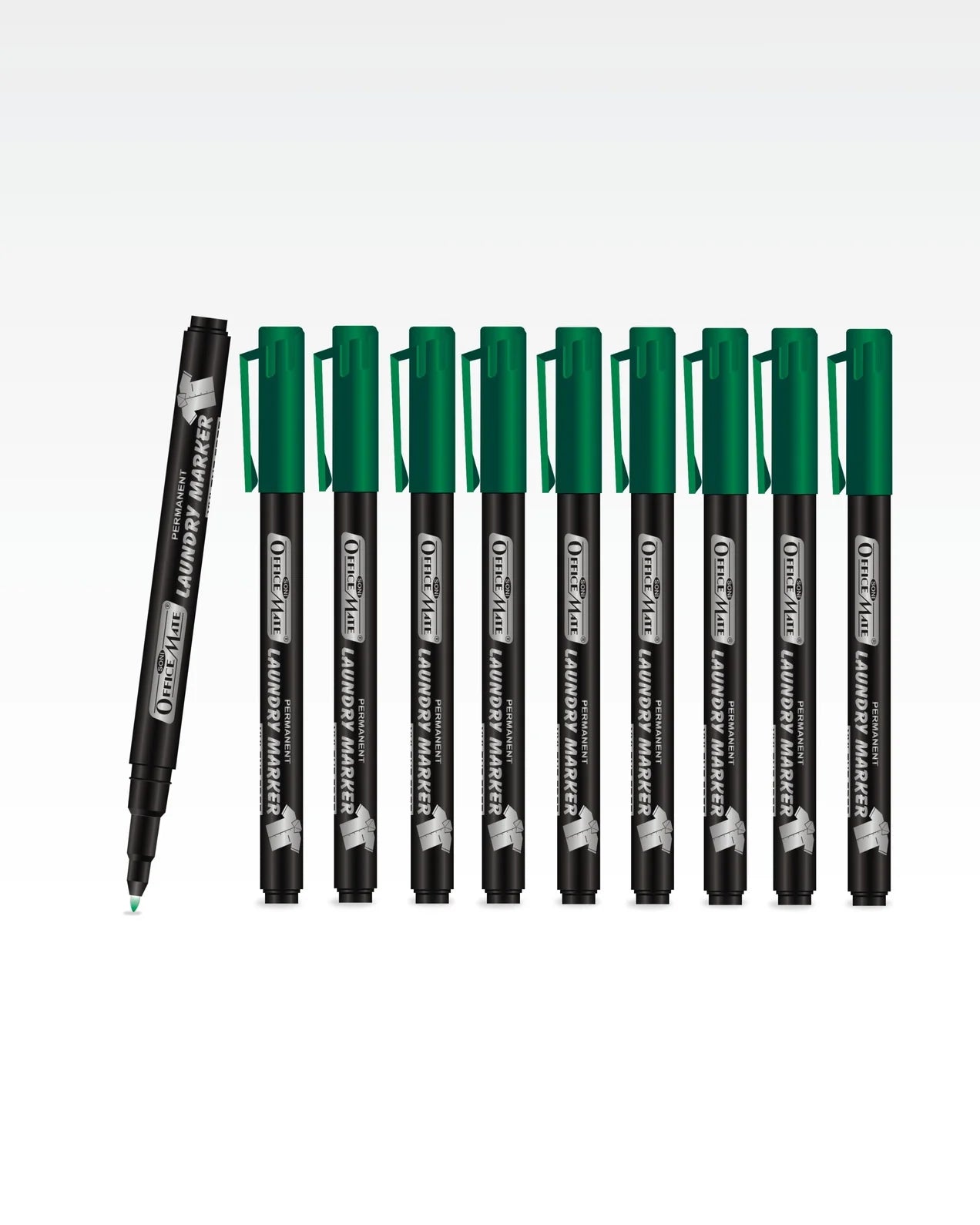 Fine Tip Laundry Markers (10pcs) – Permanent Ink, Non-Toxic, Fade-Resistant