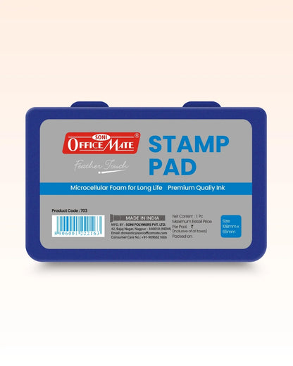 Stamp Pad – Blue, Long-Lasting Impressions, Quick-Drying Ink for Any Project