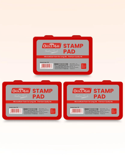 Stamp Pad – Red, Long-Lasting Impressions, Quick-Drying Ink for Any Project