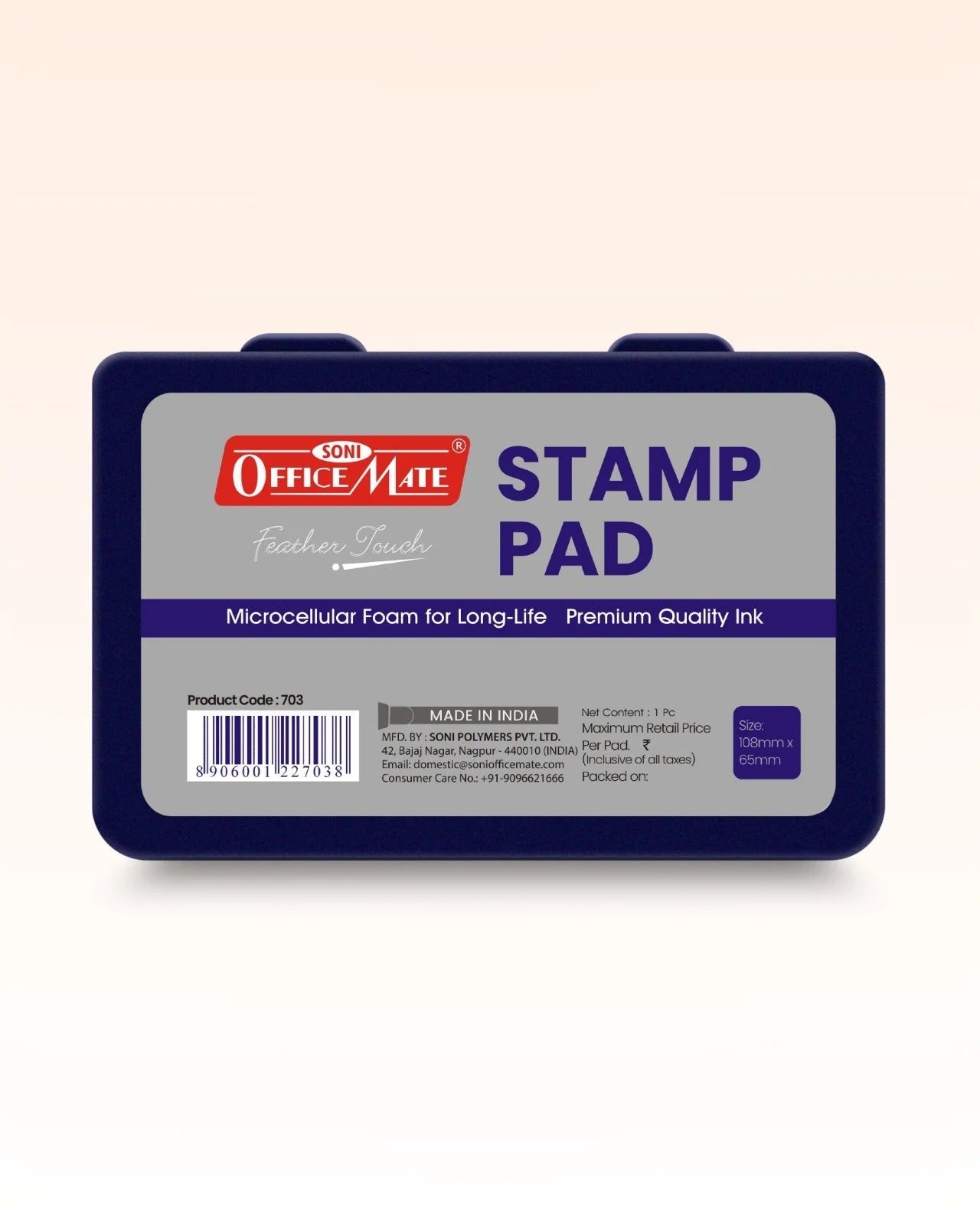 Stamp Pad - Violet, Long-Lasting Impressions, Quick-Drying Ink for Any Project