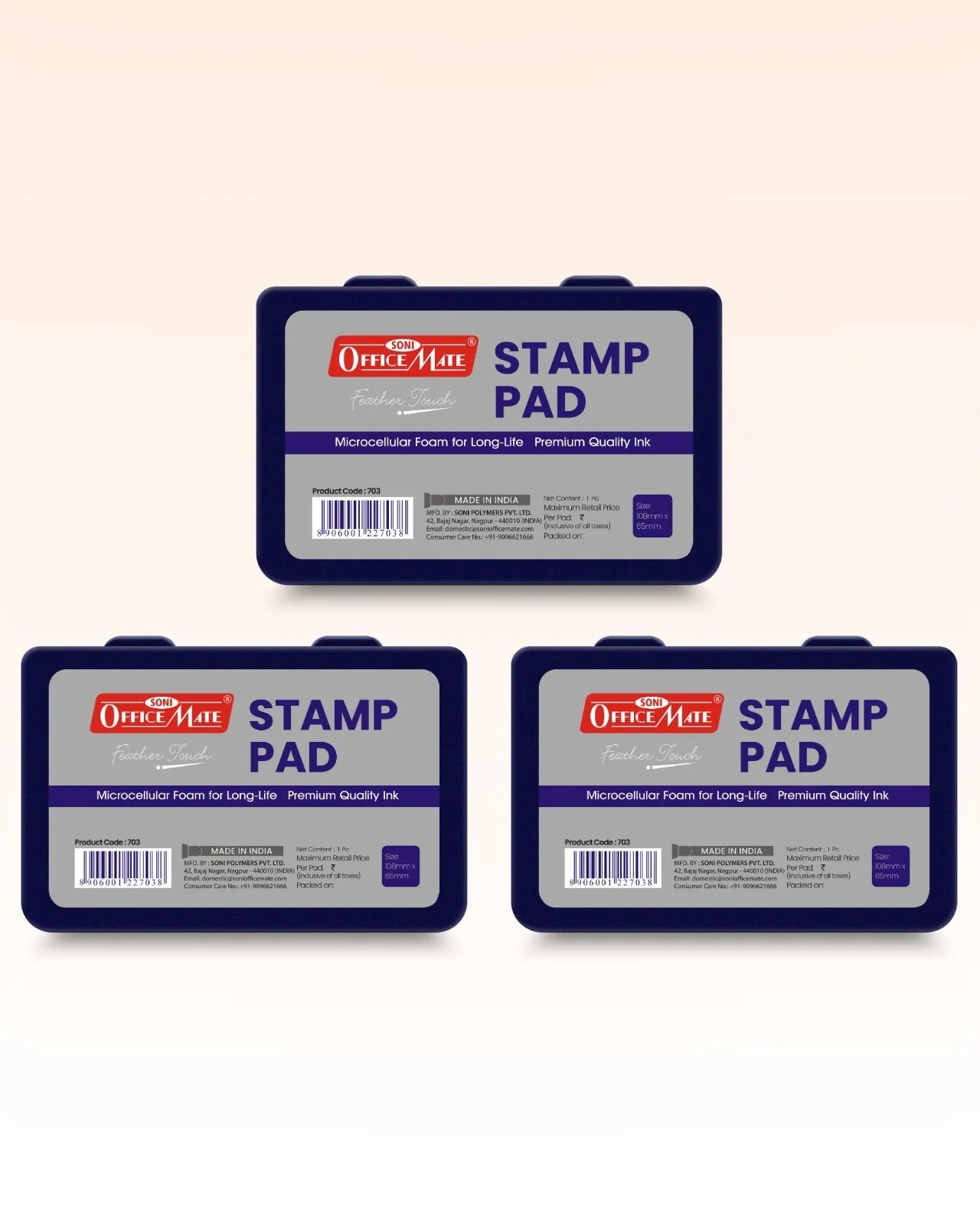 Stamp Pad - Violet, Long-Lasting Impressions, Quick-Drying Ink for Any Project