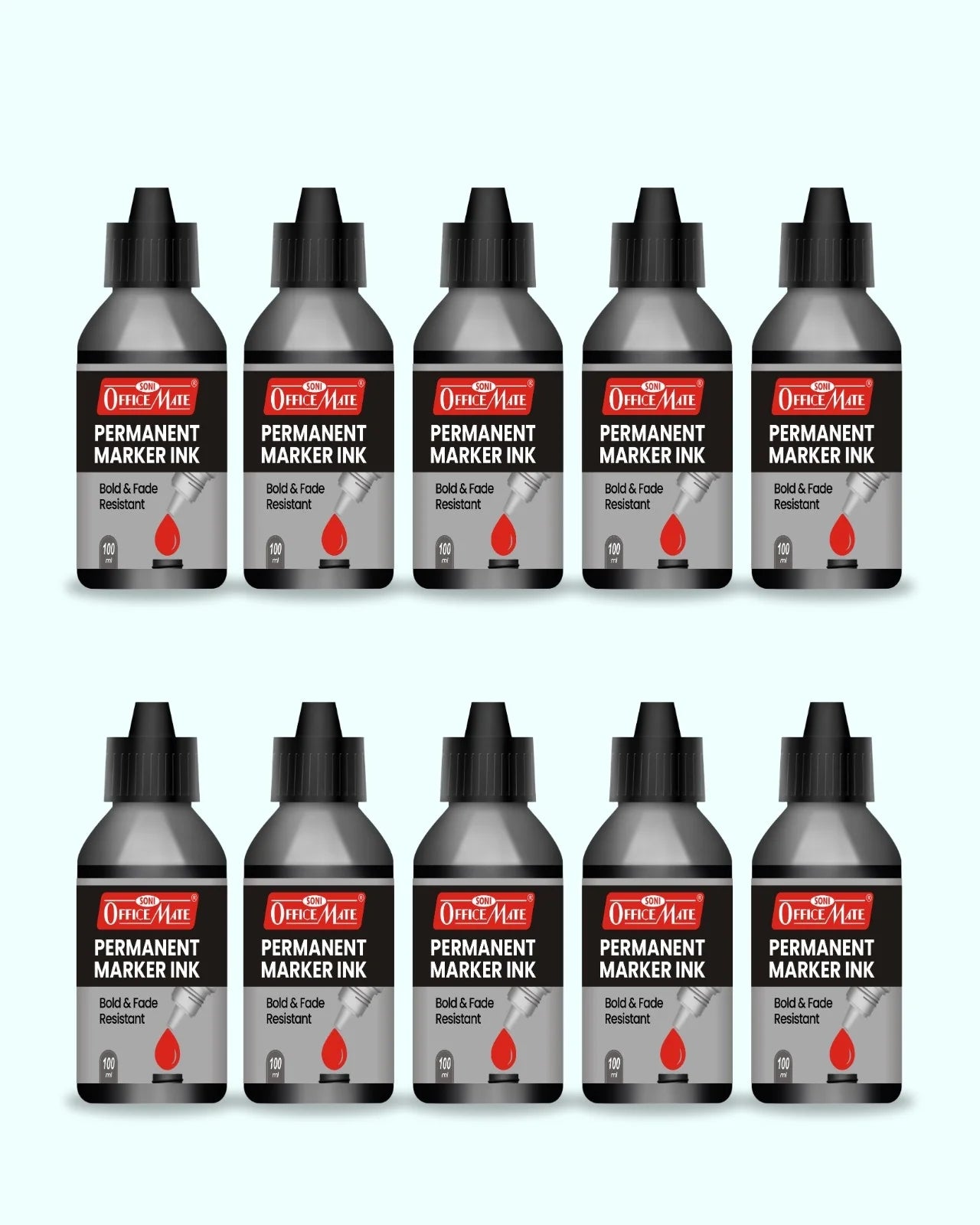 Permanent Marker Refill Ink - 100ml, Quick-Drying, Vibrant Colors