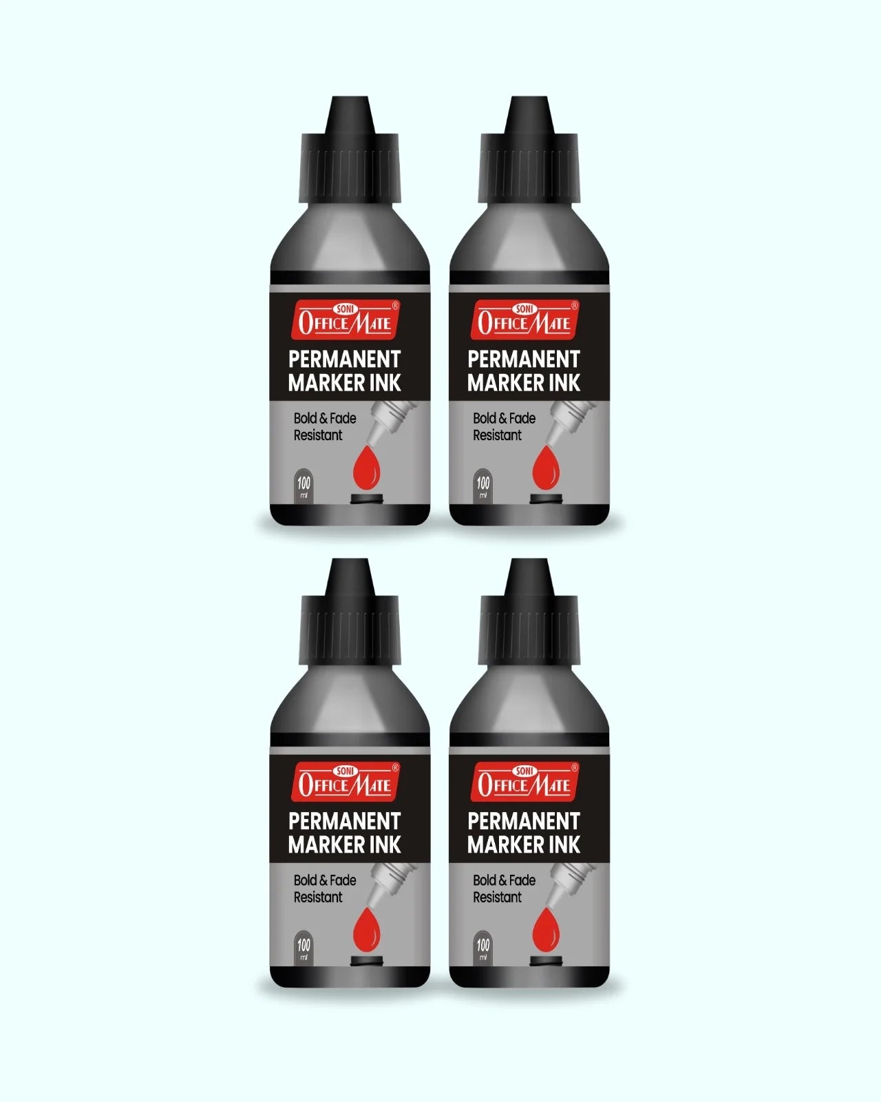 Permanent Marker Refill Ink - 100ml, Quick-Drying, Vibrant Colors