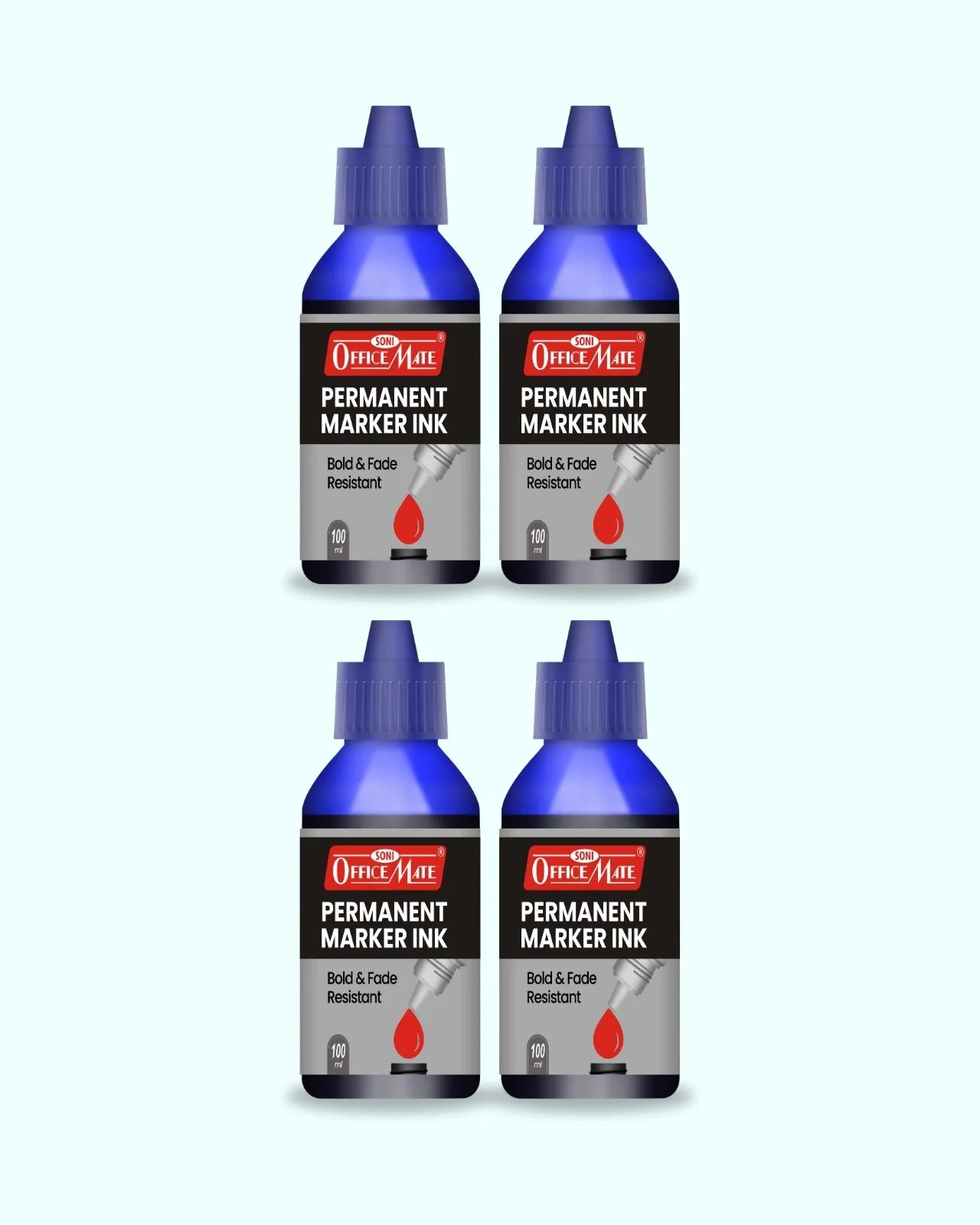 Permanent Marker Refill Ink - 100ml, Quick-Drying, Vibrant Colors