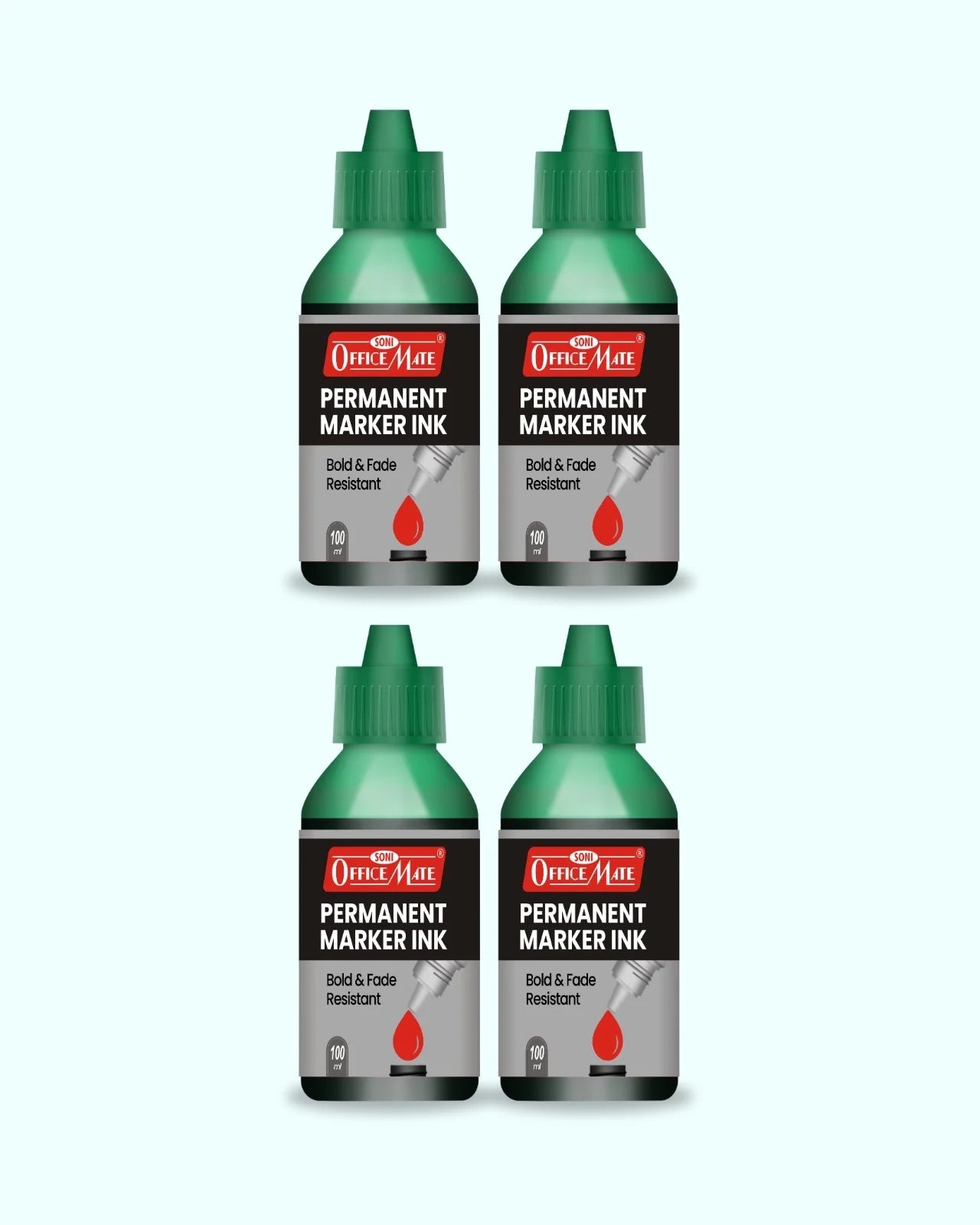 Permanent Marker Refill Ink - 100ml, Quick-Drying, Vibrant Colors