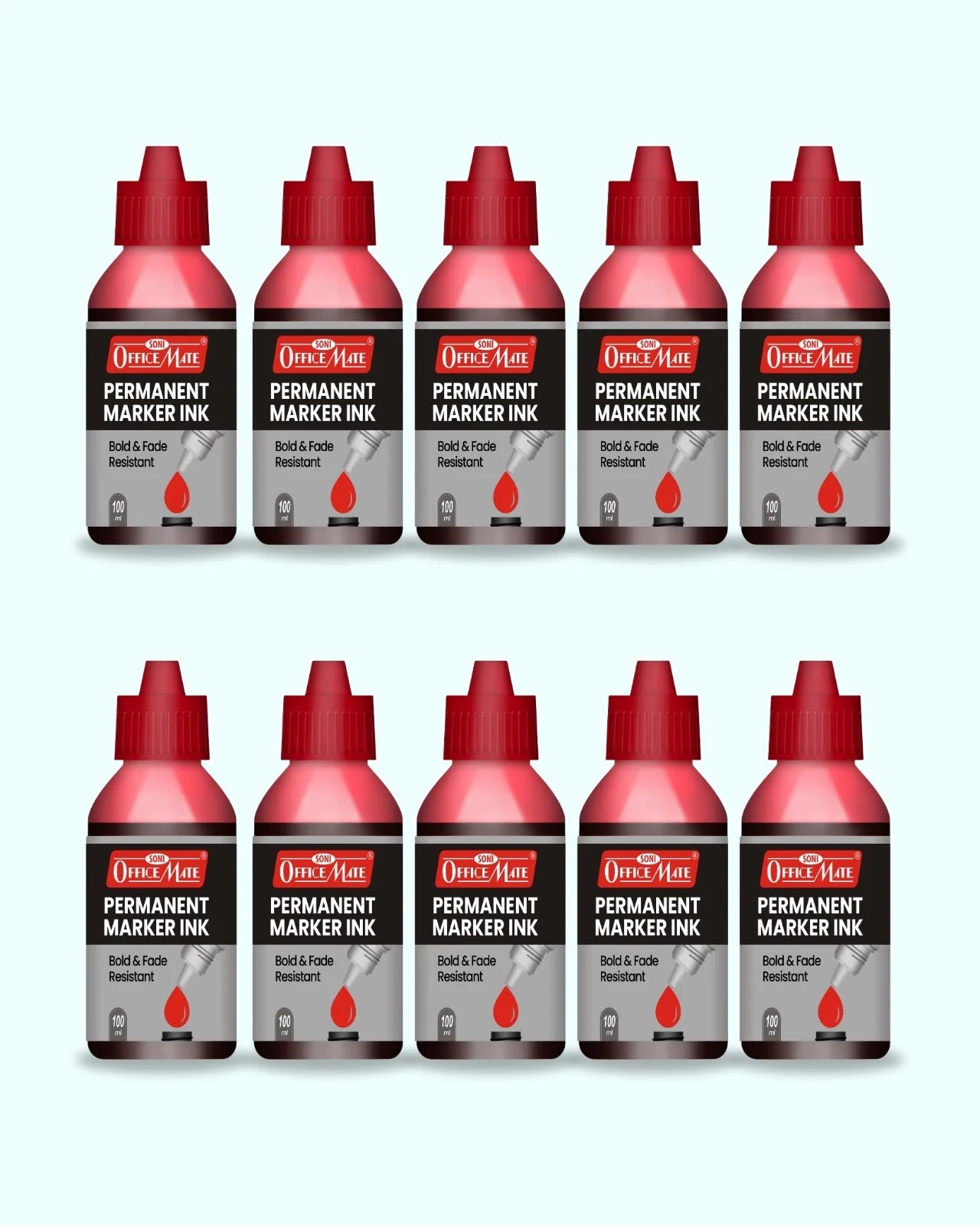 Permanent Marker Refill Ink - 100ml, Quick-Drying, Vibrant Colors