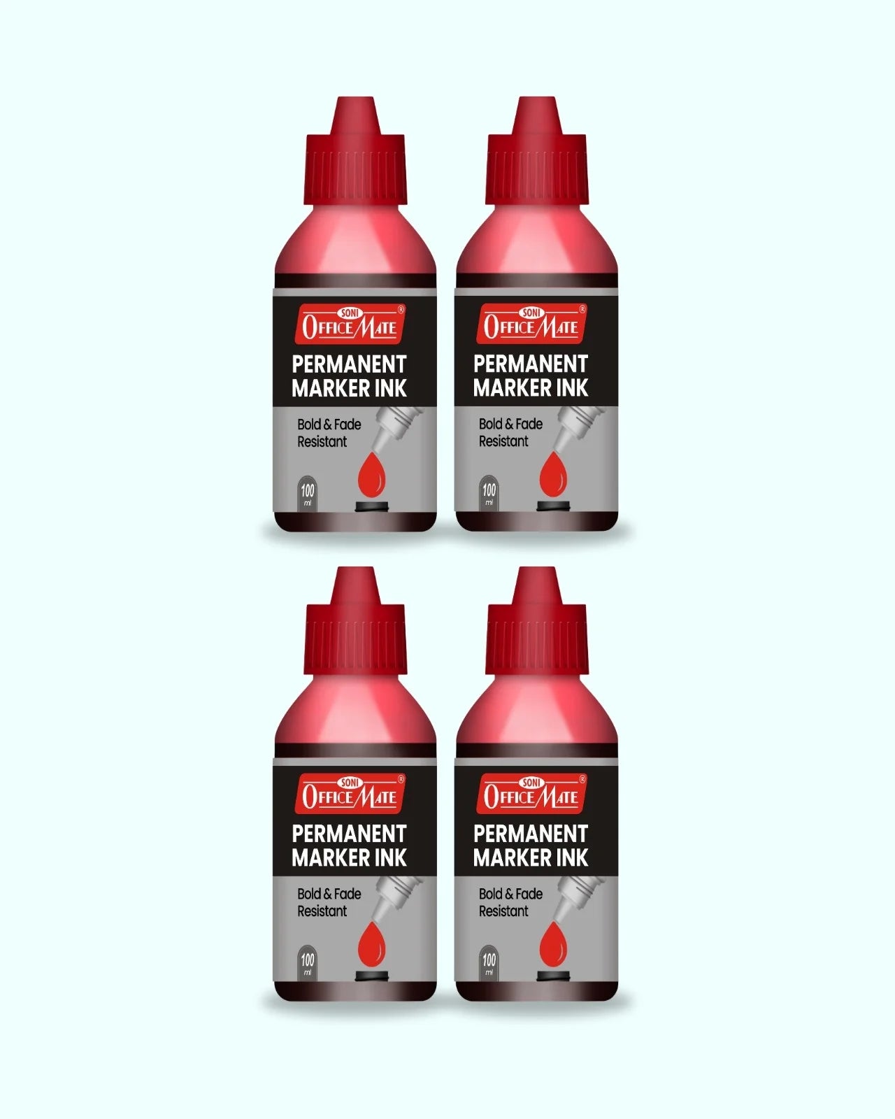 Permanent Marker Refill Ink - 100ml, Quick-Drying, Vibrant Colors