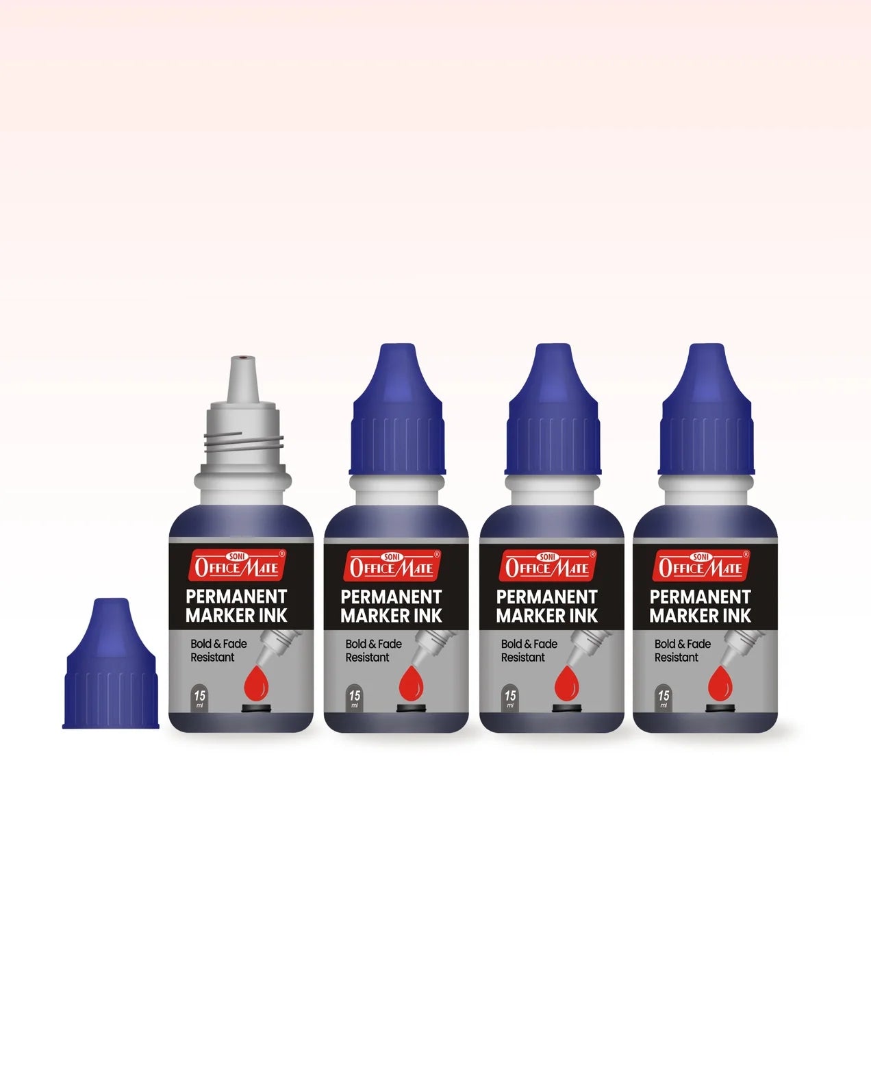 Permanent Marker Refill Ink - 15ml, Quick-Drying, Vibrant Colors