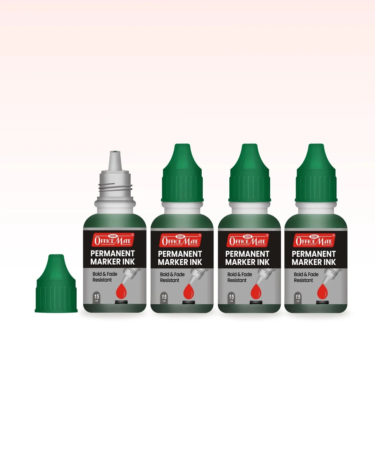 Permanent Marker Refill Ink - 15ml, Quick-Drying, Vibrant Colors