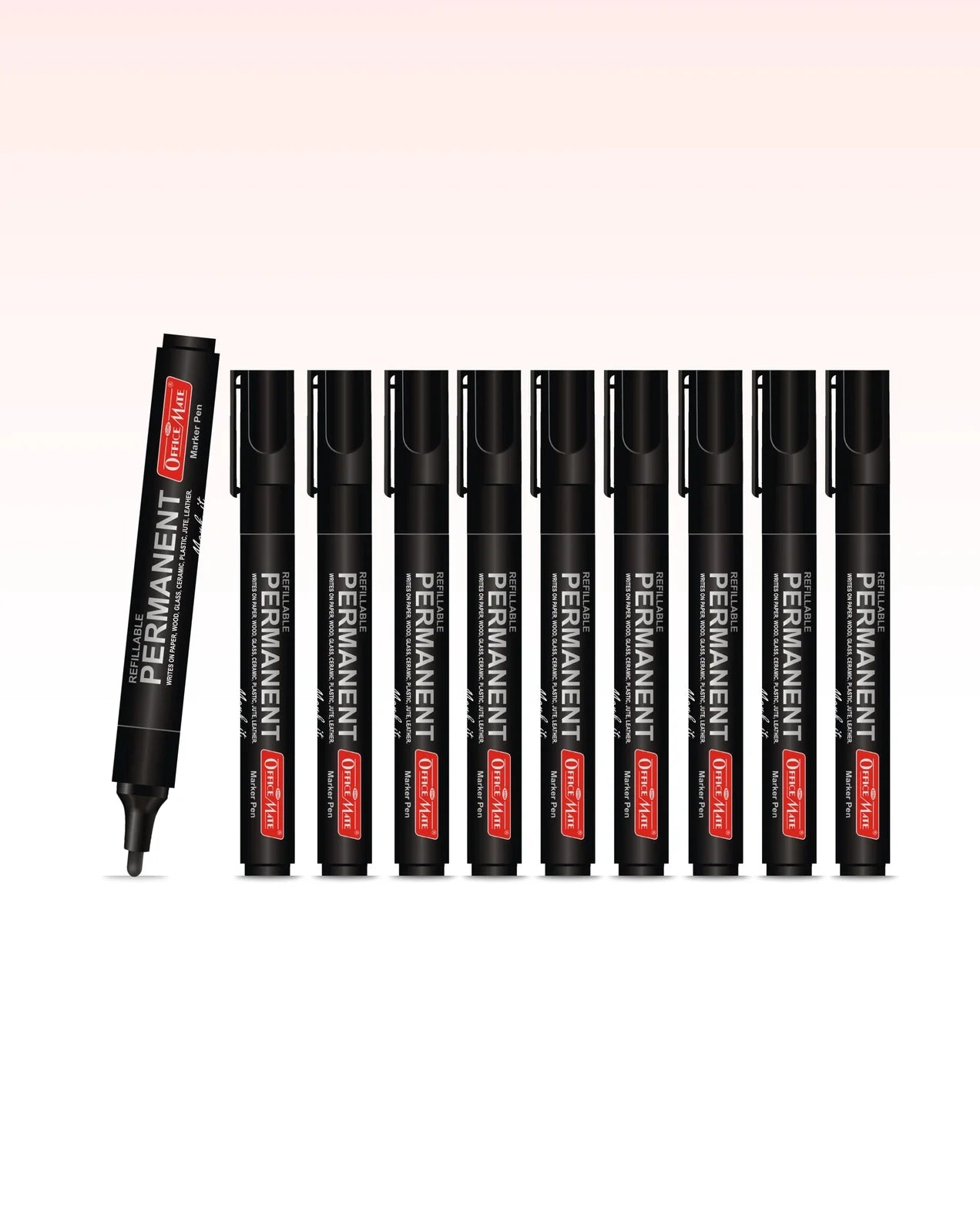 Permanent Markers (10 pcs), Versatile Use, Quick-Drying, Multi-Surface Markers