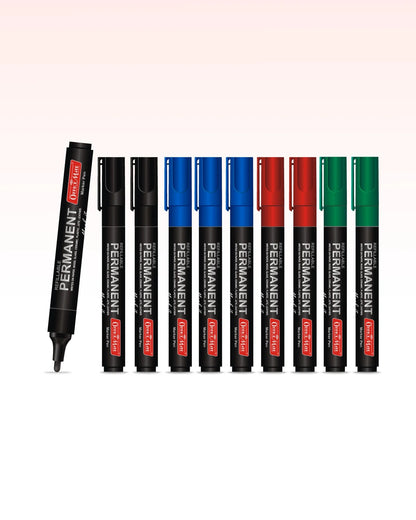 Permanent Markers (10 pcs), Versatile Use, Quick-Drying, Multi-Surface Markers