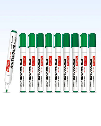 Regular Whiteboard Marker (Cap with a Clip), (10 pcs), Vibrant Colour, Eco-Friendly, Easy to Wipe
