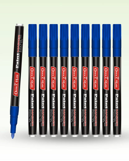 Fine Tip Paint Markers (10pcs), Vibrant Colours, Non-Toxic, Multi Surface Usage