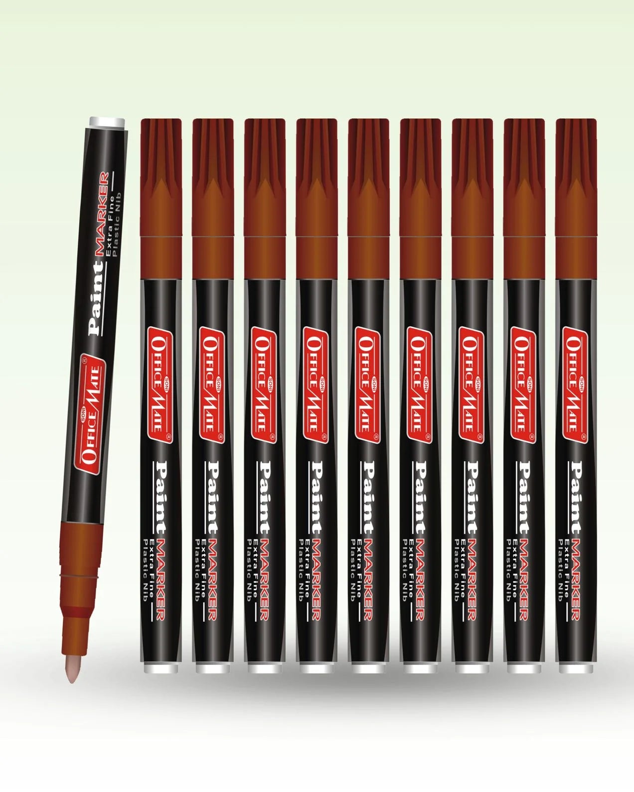 Fine Tip Paint Markers (10pcs), Vibrant Colours, Non-Toxic, Multi Surface Usage