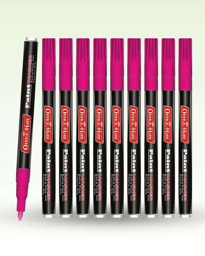 Fine Tip Paint Markers (10pcs), Vibrant Colours, Non-Toxic, Multi Surface Usage