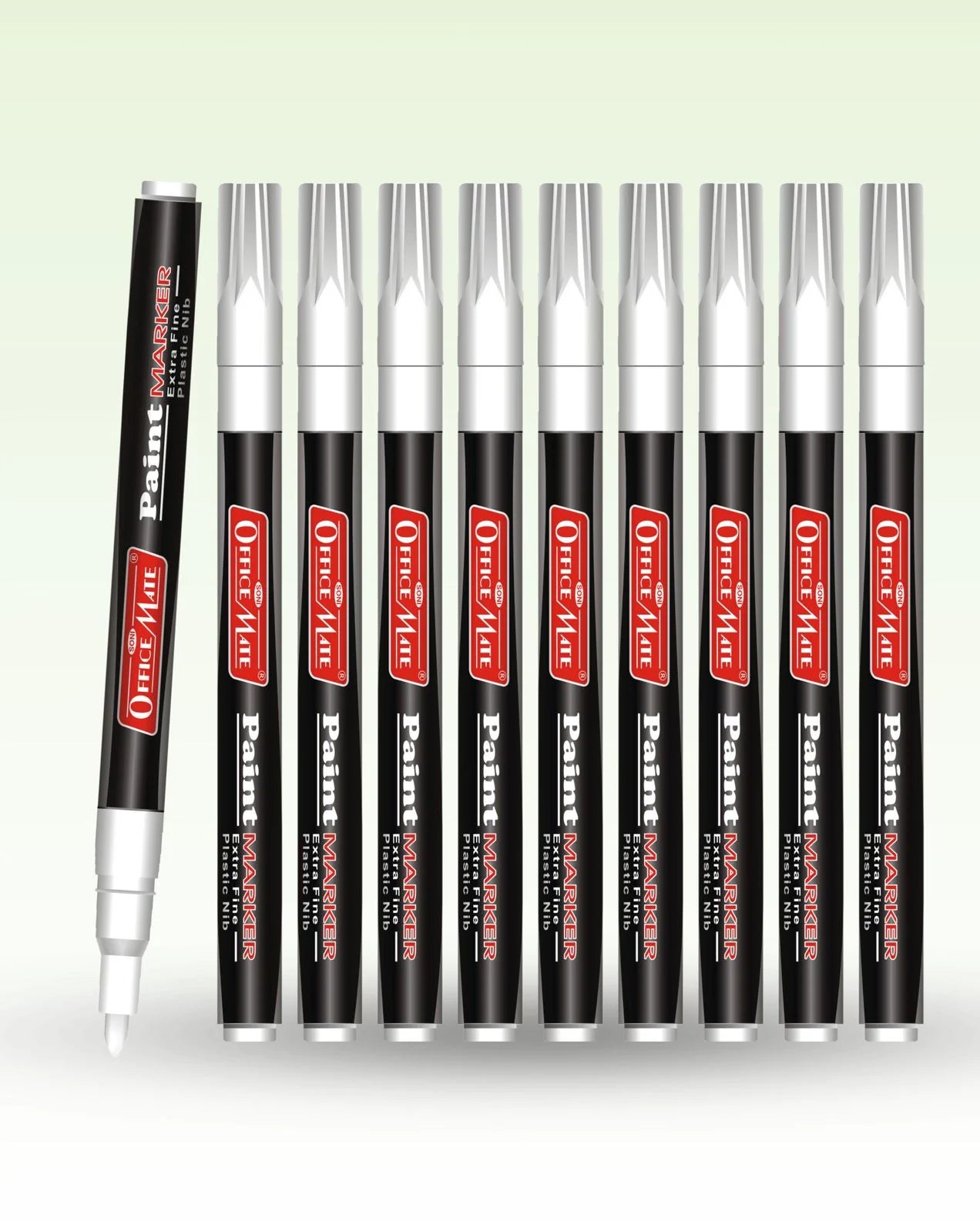 Fine Tip Paint Markers (10pcs), Vibrant Colours, Non-Toxic, Multi Surface Usage