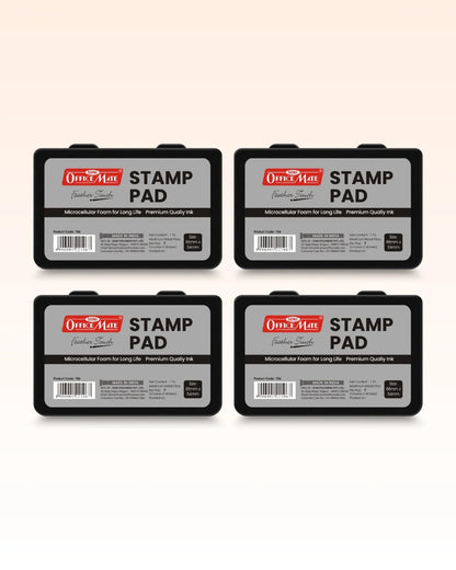 Stamp Pad – Black, Long-Lasting Impressions, Quick-Drying Ink for Any Project