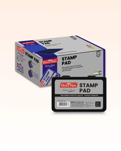 Stamp Pad – Black, Long-Lasting Impressions, Quick-Drying Ink for Any Project