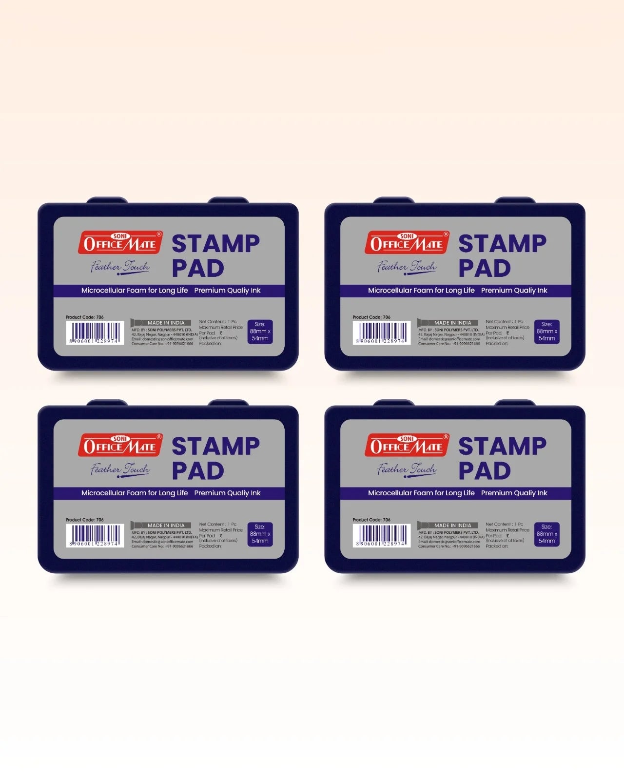 Stamp Pad - Violet, Long-Lasting Impressions, Quick-Drying Ink for Any Project