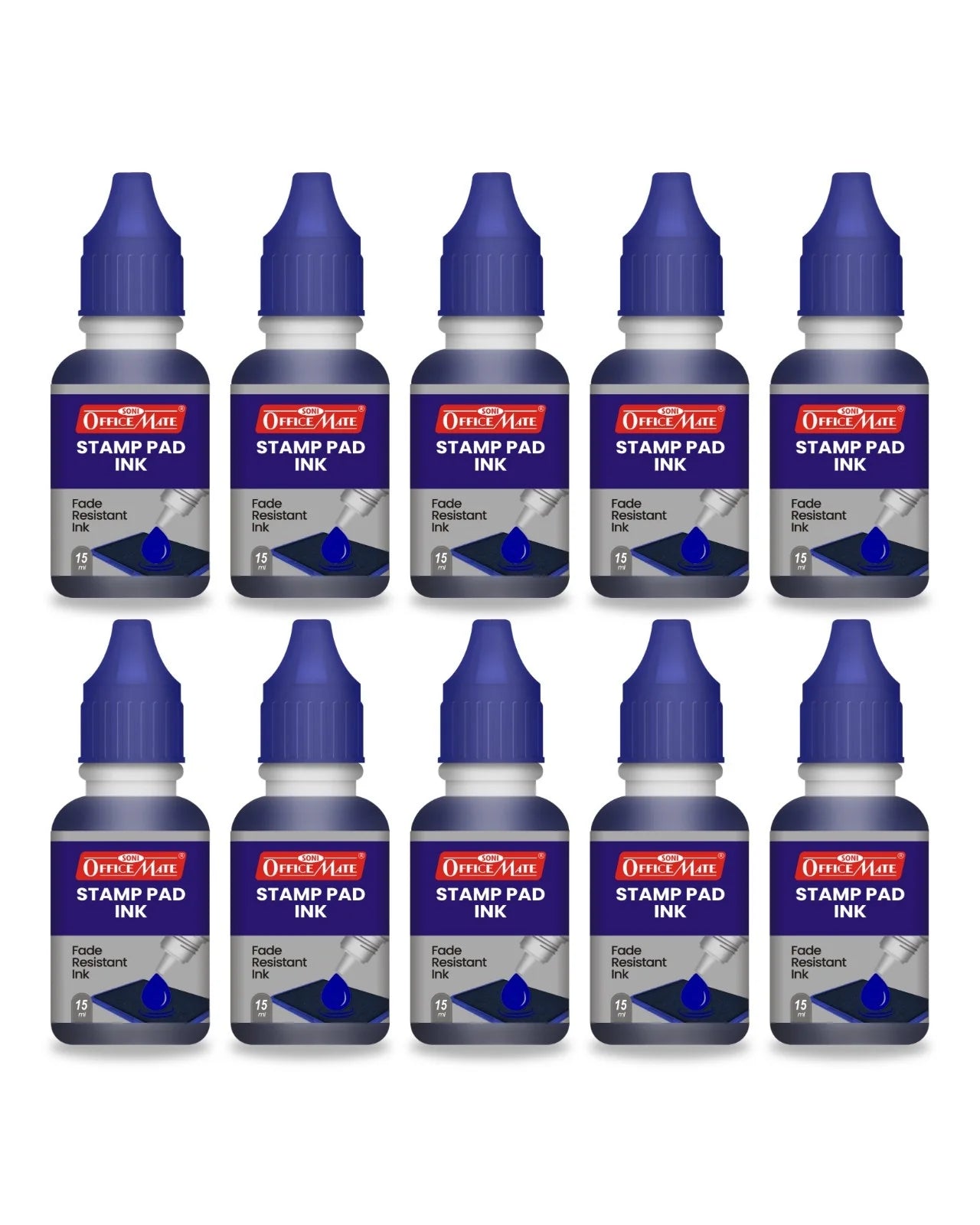 Stamp Pad Refill Ink – 15 ml, Long-Lasting Impressions, Quick-Drying Ink for Any Project