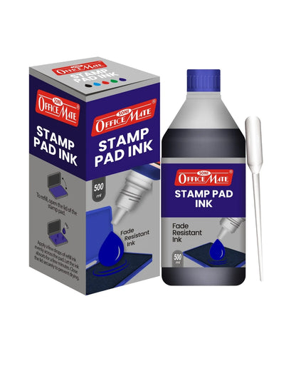 Stamp Pad Refill Ink - 500 ml, Long-Lasting Impressions, Quick-Drying Ink for Any Project