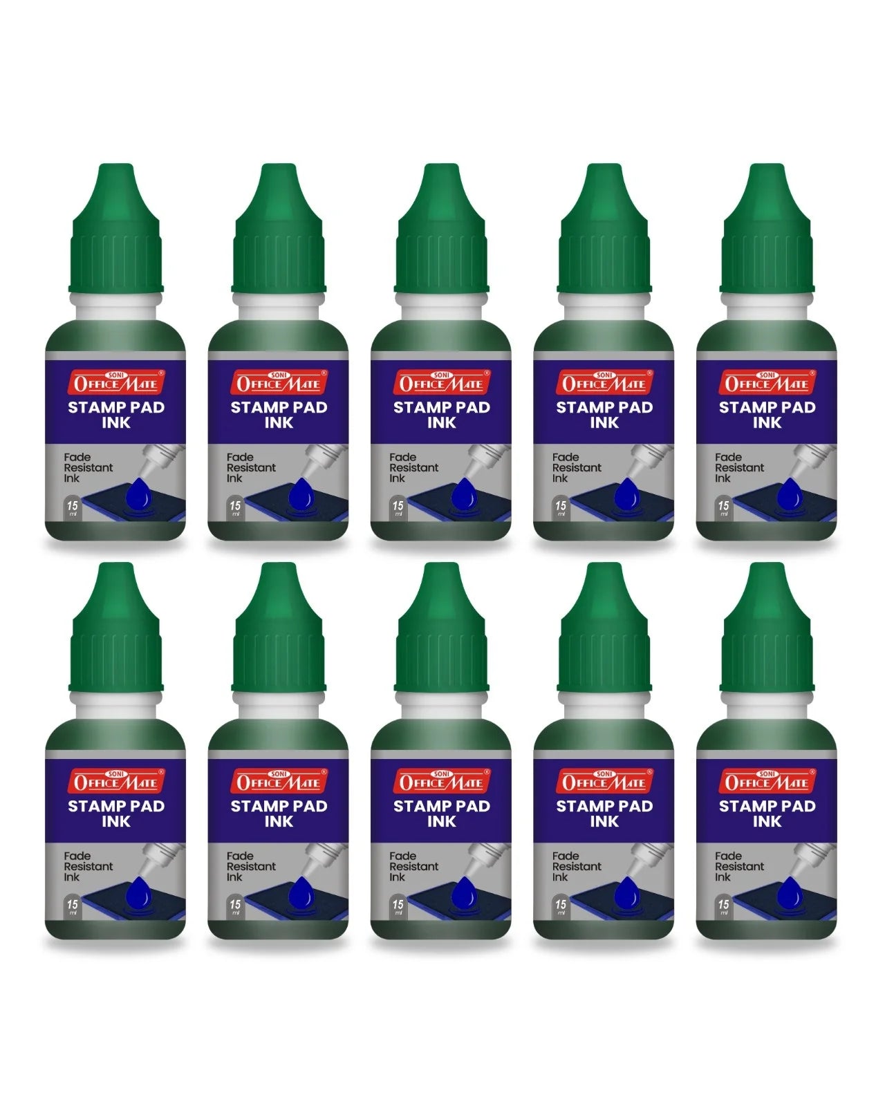 Stamp Pad Refill Ink – 15 ml, Long-Lasting Impressions, Quick-Drying Ink for Any Project