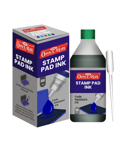 Stamp Pad Refill Ink - 500 ml, Long-Lasting Impressions, Quick-Drying Ink for Any Project
