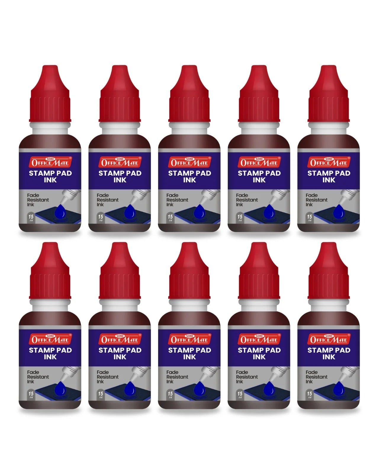 Stamp Pad Refill Ink – 15 ml, Long-Lasting Impressions, Quick-Drying Ink for Any Project