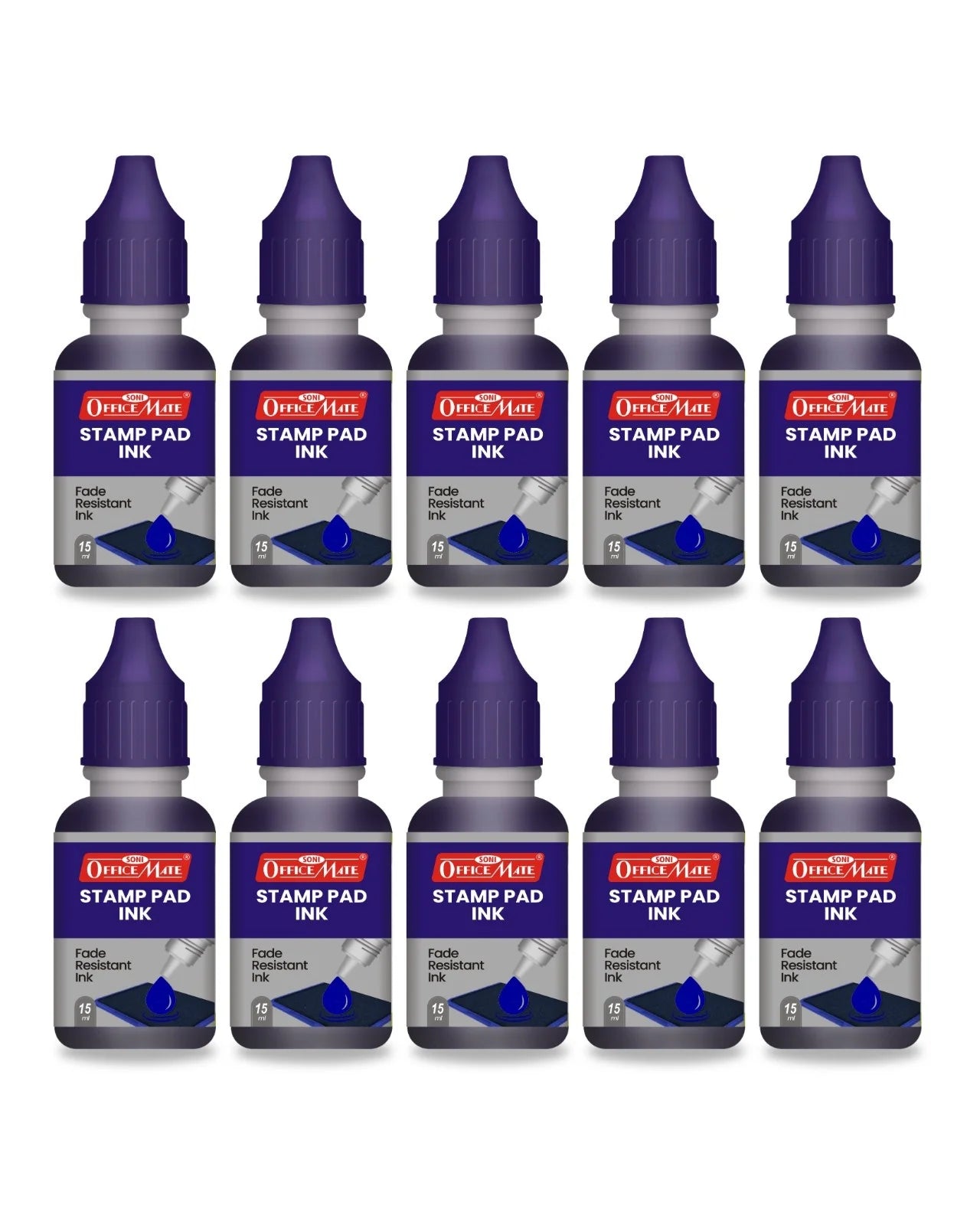 Stamp Pad Refill Ink – 15 ml, Long-Lasting Impressions, Quick-Drying Ink for Any Project