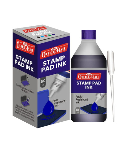 Stamp Pad Refill Ink - 500 ml, Long-Lasting Impressions, Quick-Drying Ink for Any Project