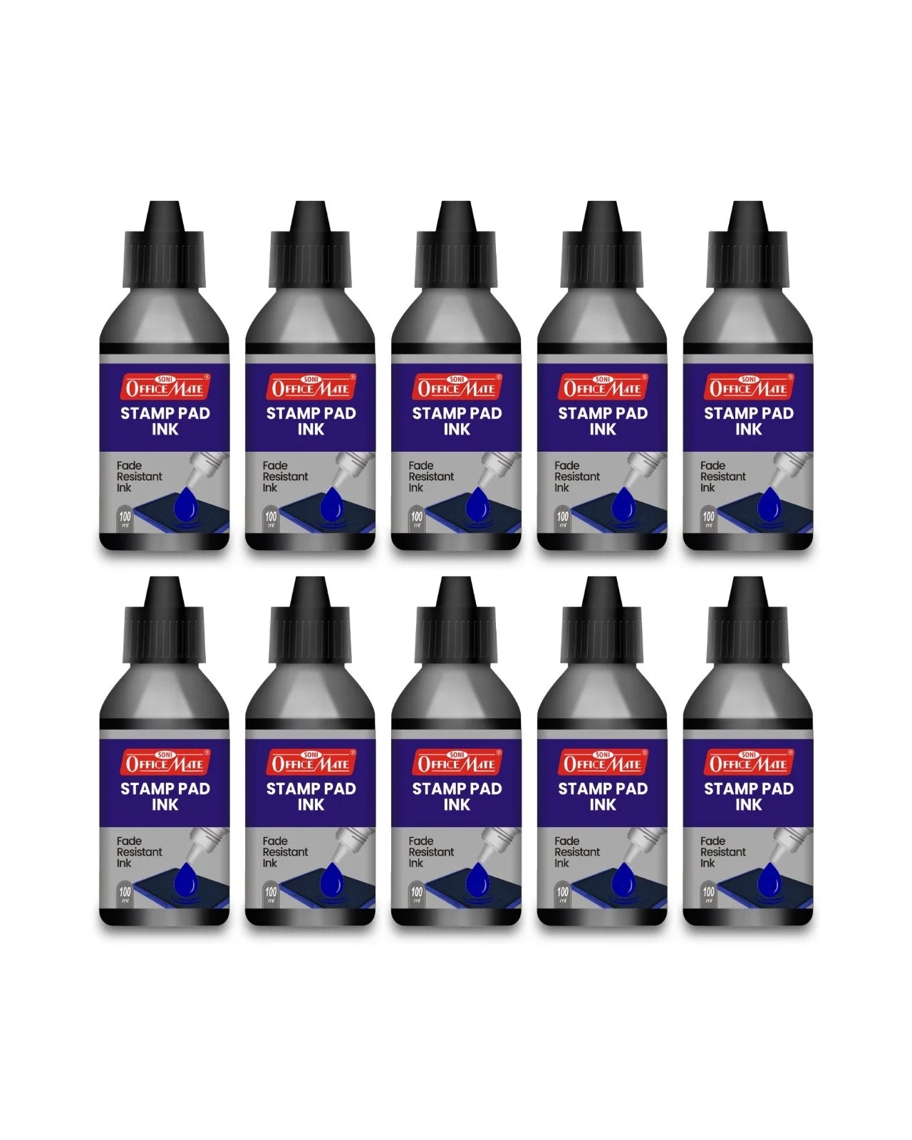 Stamp Pad Refill Ink – 100 ml, Long-Lasting Impressions, Quick-Drying Ink for Any Project