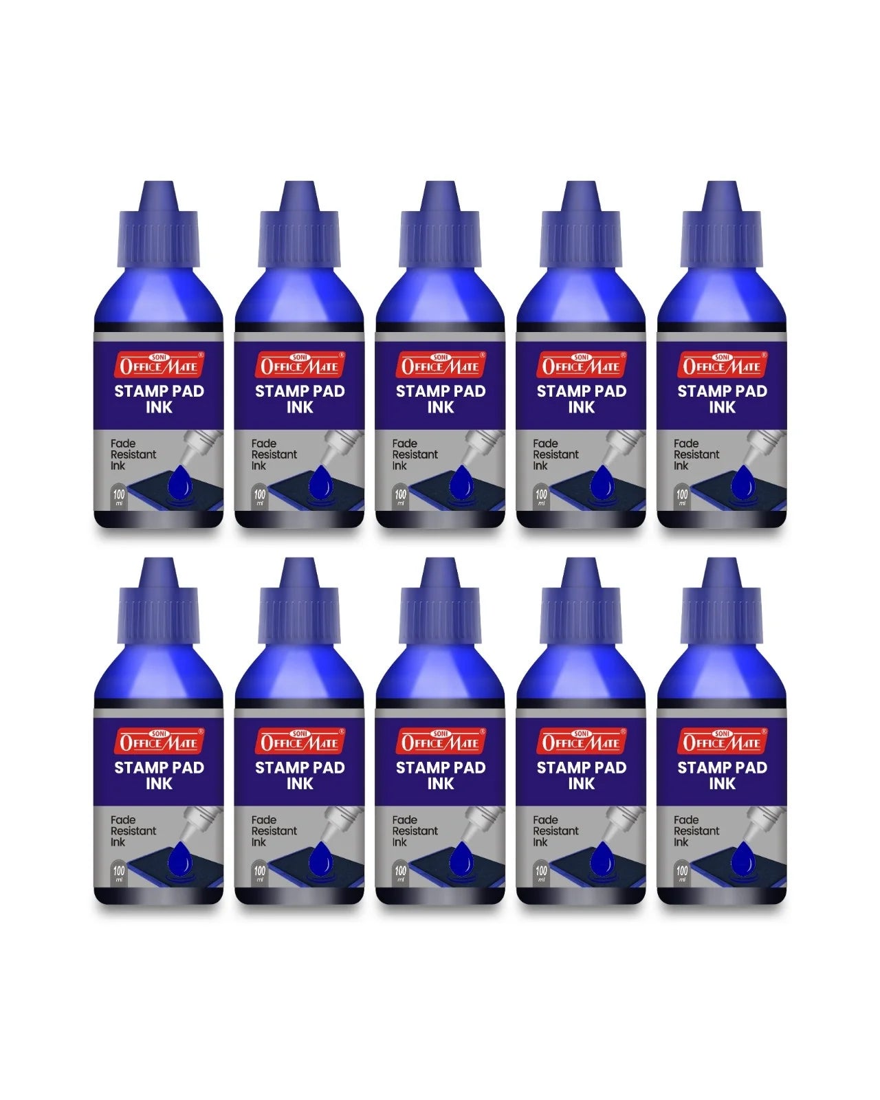 Stamp Pad Refill Ink – 100 ml, Long-Lasting Impressions, Quick-Drying Ink for Any Project