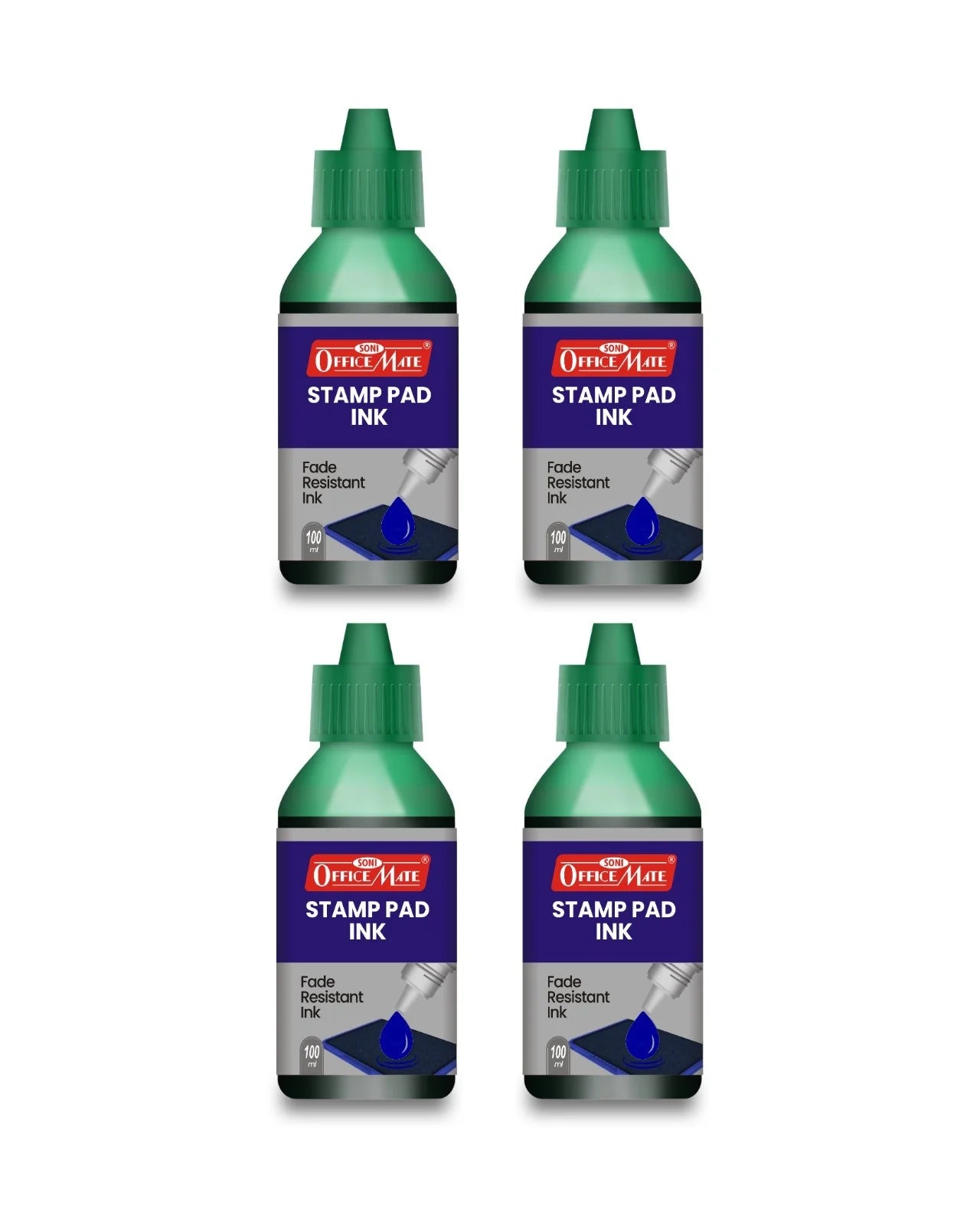 Stamp Pad Refill Ink – 100 ml, Long-Lasting Impressions, Quick-Drying Ink for Any Project