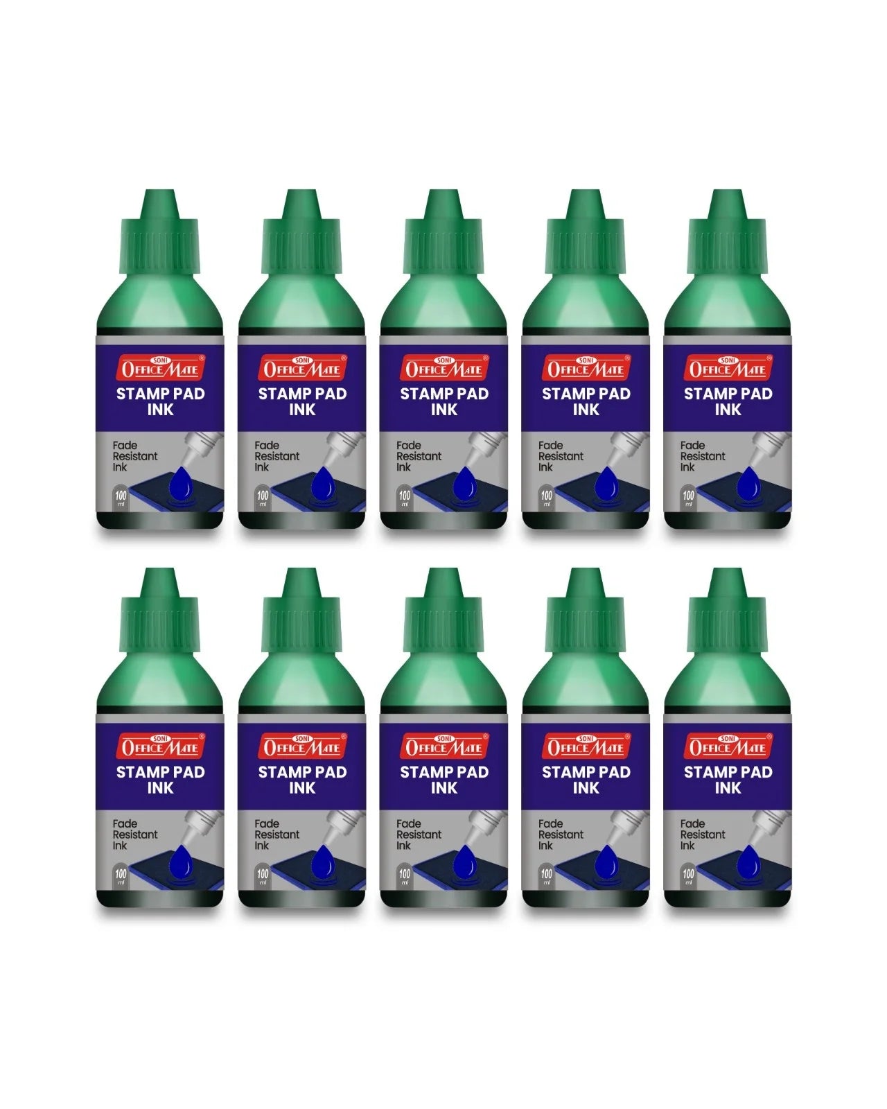 Stamp Pad Refill Ink – 100 ml, Long-Lasting Impressions, Quick-Drying Ink for Any Project