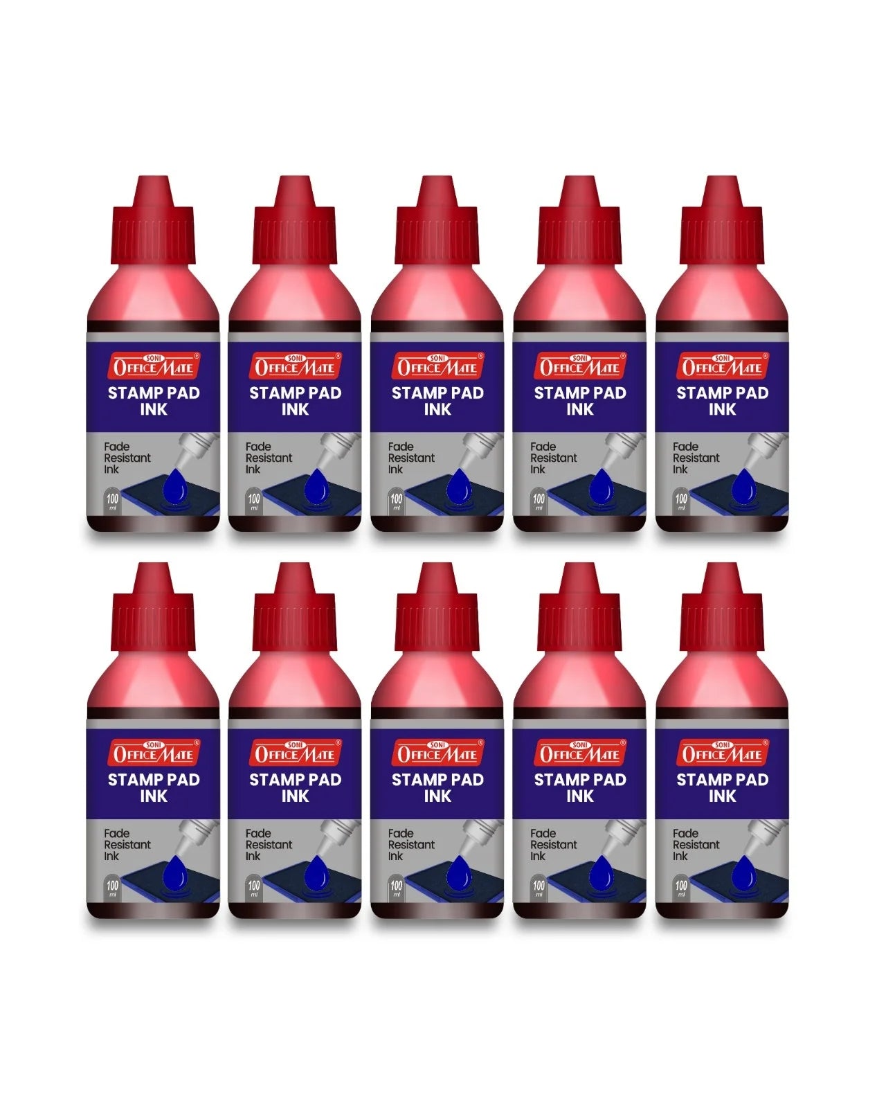 Stamp Pad Refill Ink – 100 ml, Long-Lasting Impressions, Quick-Drying Ink for Any Project